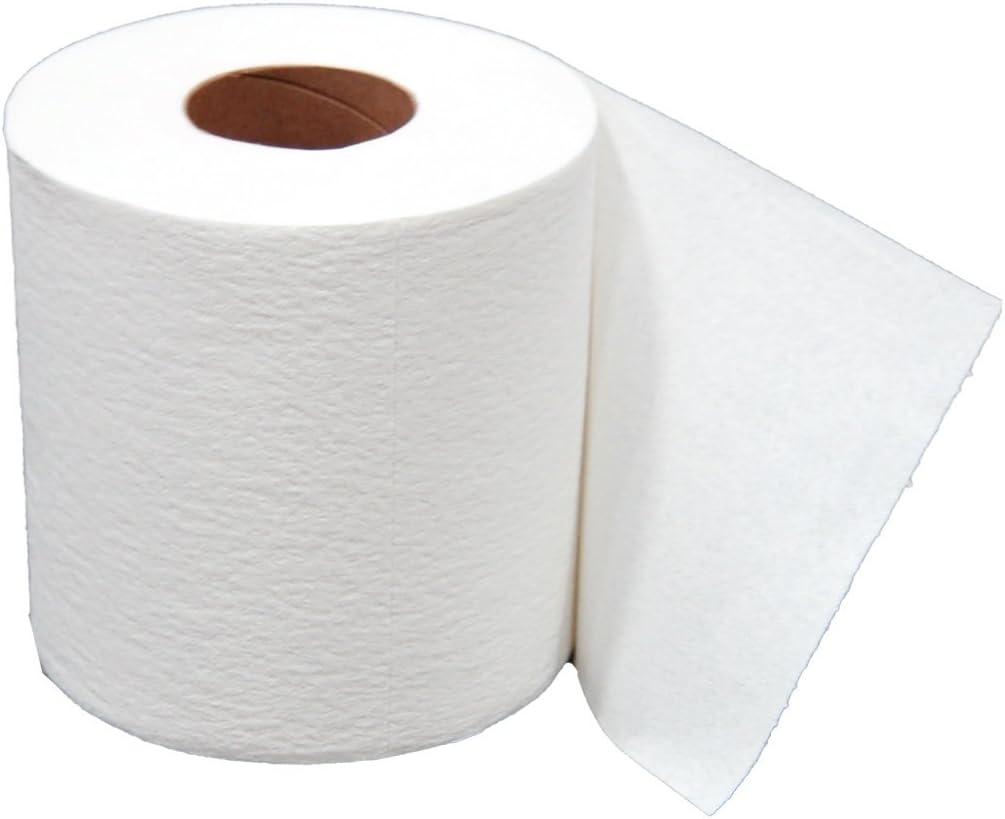 Spilfyter 51250 1-Ply Heavy-Duty DRC Center Pull Wiper Roll, 30.48cm Length x 20.32cm Width, White (Case of 4)