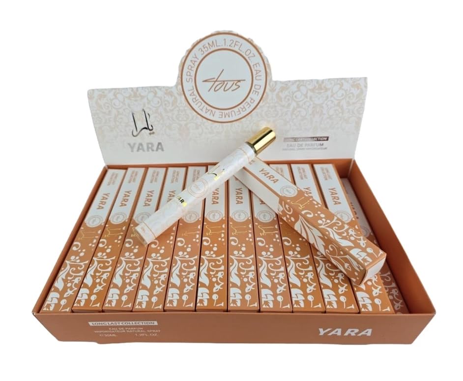 1 pcs Arabic Perfume Collection 35ml Spray | Yara, Amearat, Qahwa, Khamrah, Amethyst, Sublime Long-Lasting Fragrance for Men & Women (Yara Orange)