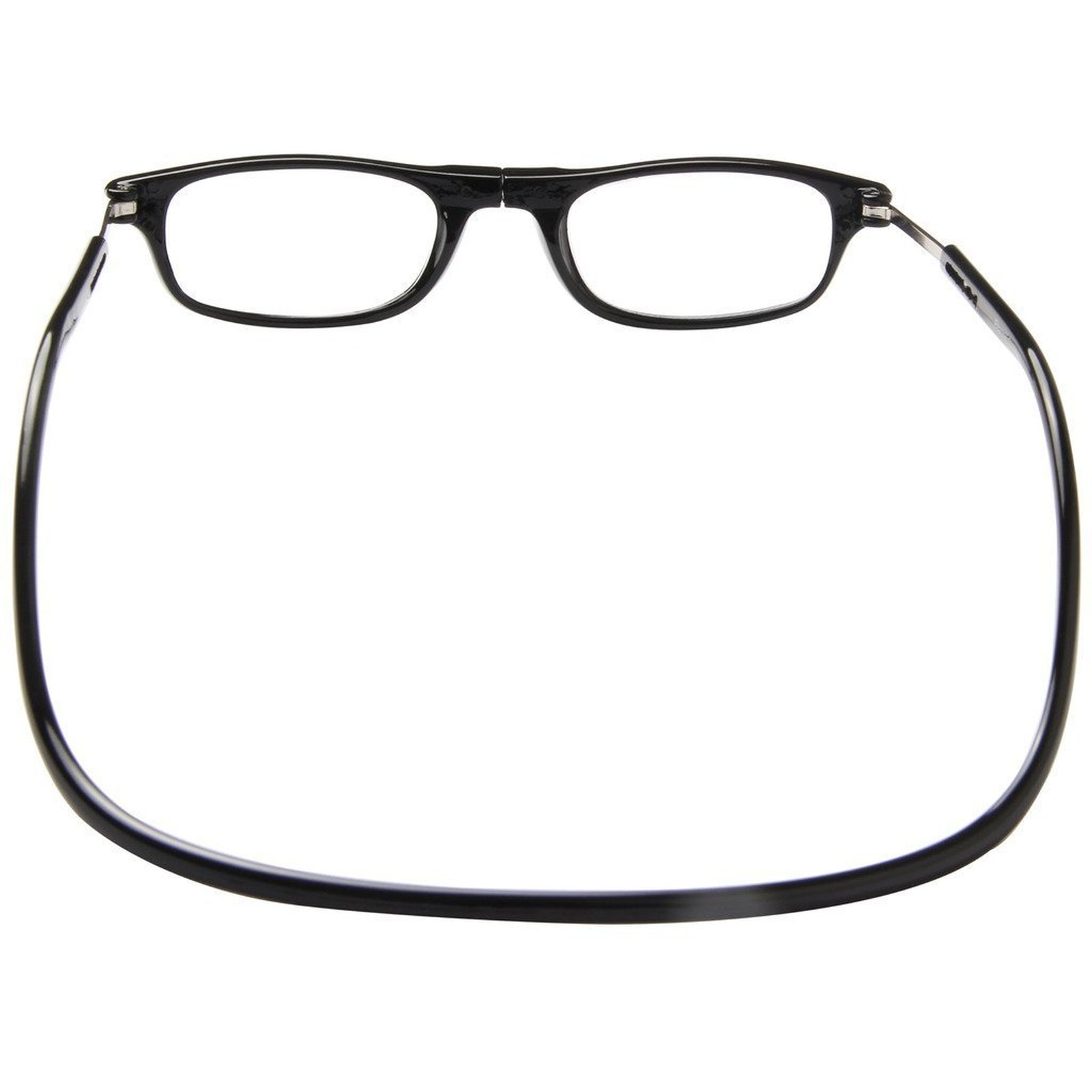 TBOC Gafas de Lectura Presbicia Vista Cansada – Montura Negra Graduadas +2.50 Dioptrías Hombre Mujer Regulables Imantadas Magnéticas Plegables Lentes Aumento Leer Ver Cerca Cuello Cierre Imán