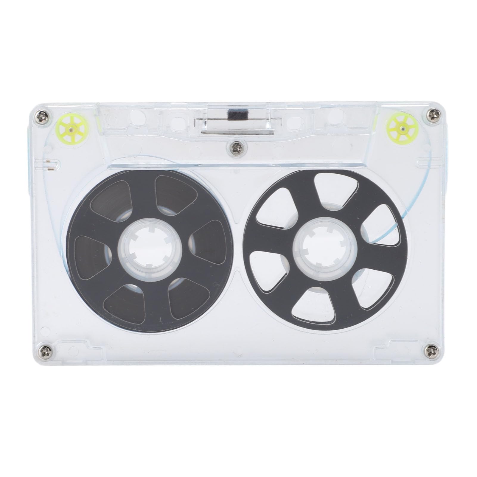 Cintas de Casete en Blanco, Cinta de Casetes de Audio de Carrete a Carrete, Casetes en Blanco de bajo Ruido, Cintas de Audio de Polarización Normal de 46 Minutos (BLACK)