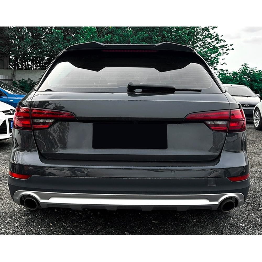 AutoStyle - Spoiler da tetto (tappo spoiler) compatibile con Audi A4 (B9) Avant S-Line/S4 2015-2024 (ABS nero lucido)