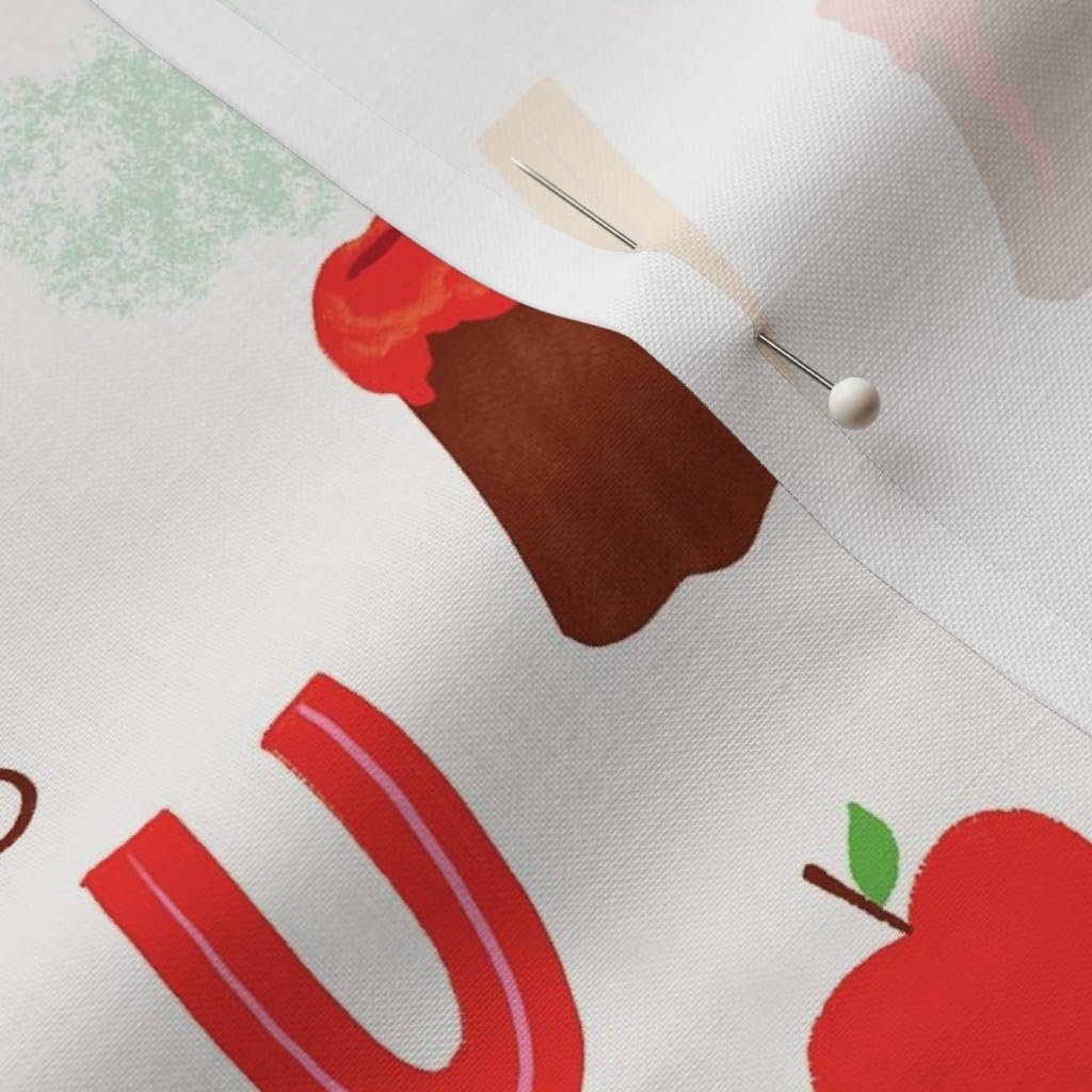 Spoonflower Fabric - Alphabet ABCs Animals Education Teacher Elementary Printed on Petal Signature Cotton Fabric by The Yard - Sewing Quilting Apparel Crafts Decor