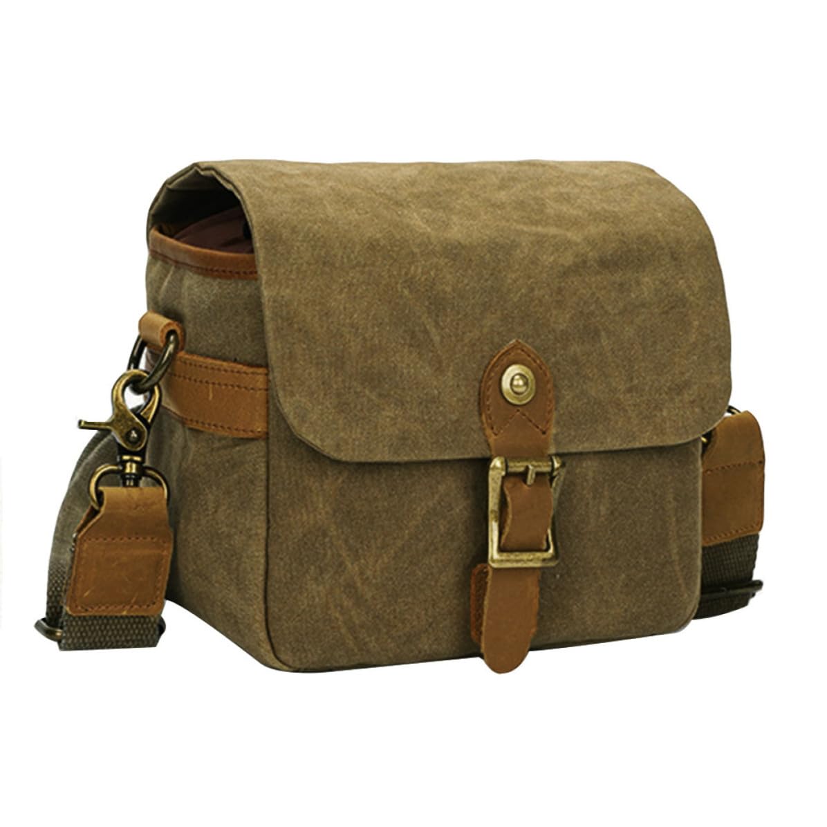 Funda Caqui y Adecuado Diario para Fotografía para Protectora Uso de Bolsa Ligera Portátil Lona Color Cámara