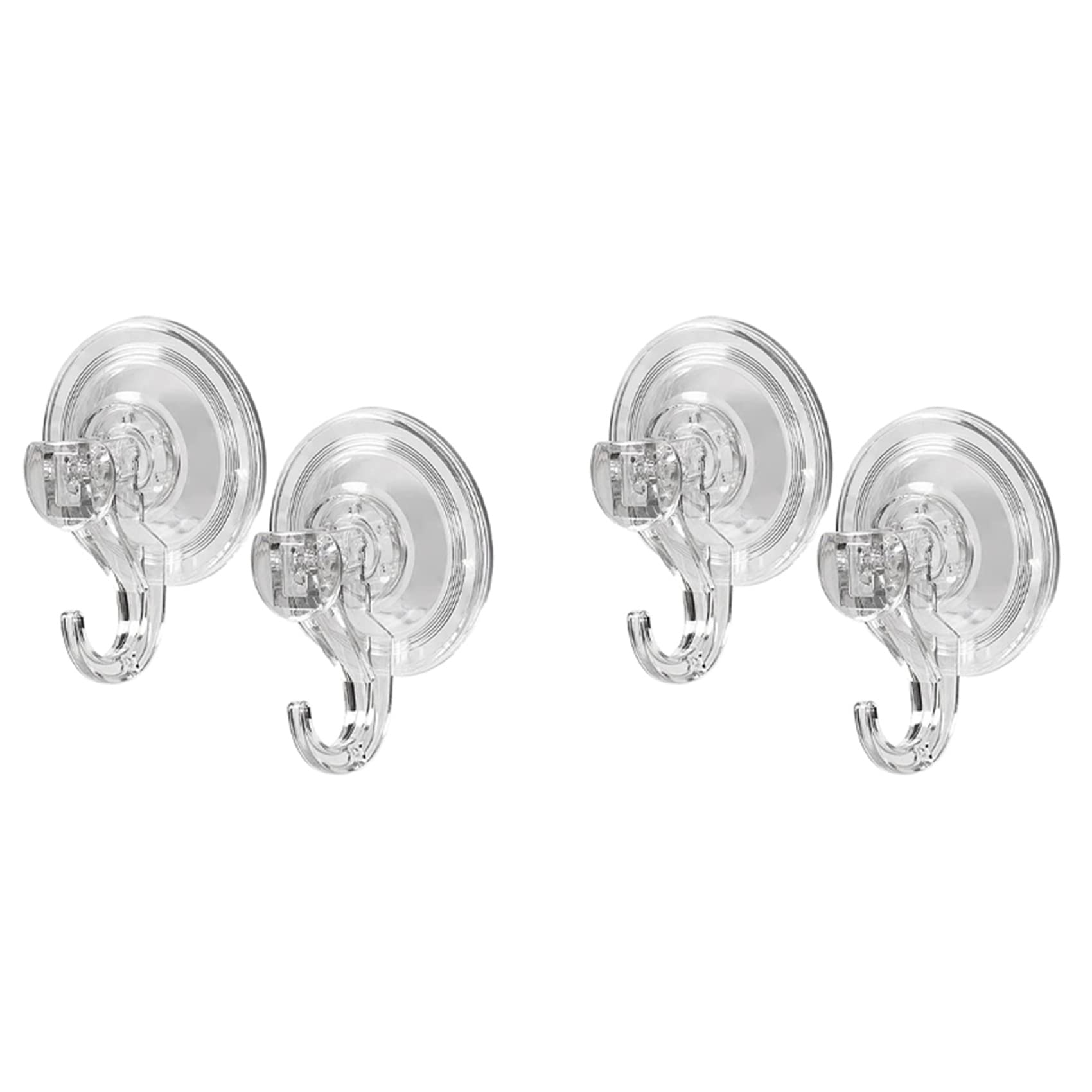 Hndhbfgrt 2X Large Transparent Reusable Heavy Duty Vacuum Suction Cup Hook
