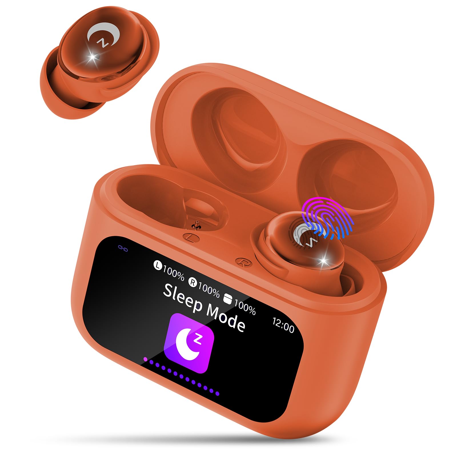 VEKJ Auriculares inalámbricos, mini auriculares Bluetooth 5.4 2026 con micrófono, color ámbar