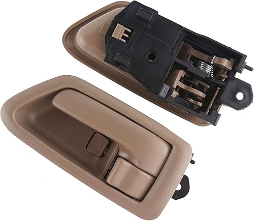 Miniatura 4 de HHCSOP Manijas interiores interiores de repuesto para Toyota Camry 1997 1998 1999 2000 2001 BeigeTan (par delanterotrasero del lado del conductor y
