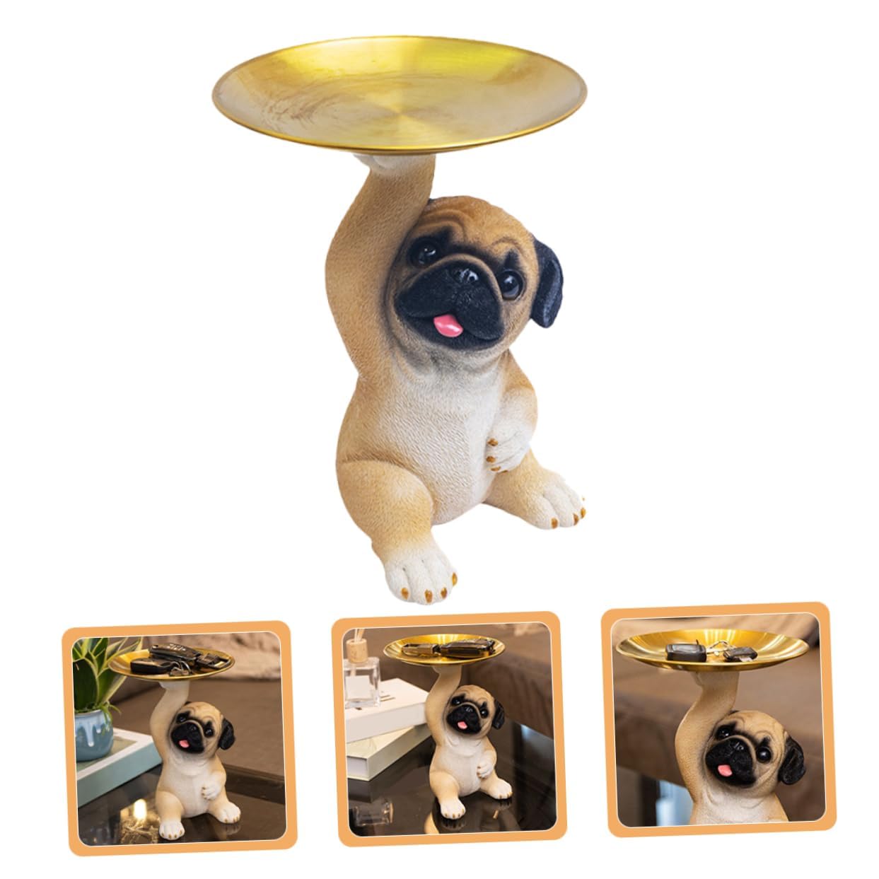 Dog Holding Decoration Tray | Decoration Dog Serving Tray with Handle | Dishes Plate Holder for Kitchen, Bedroom, Office, Dinning Table Dog Serving Tray Decorative Showpiece Item (1) — Amazon image 7