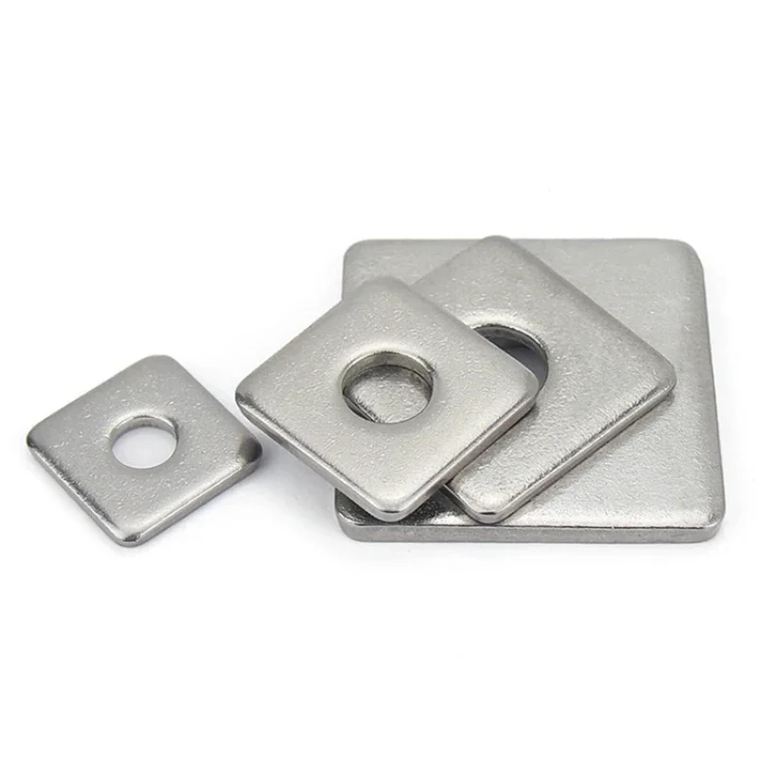 arandelas cuadradas, Arandelas de placa cuadrada acero inoxidable, cuadradas Acero 304 Plata M3 M4 M5 M6 M8 M10 Paquete 344(M6x14x1-20pcs)