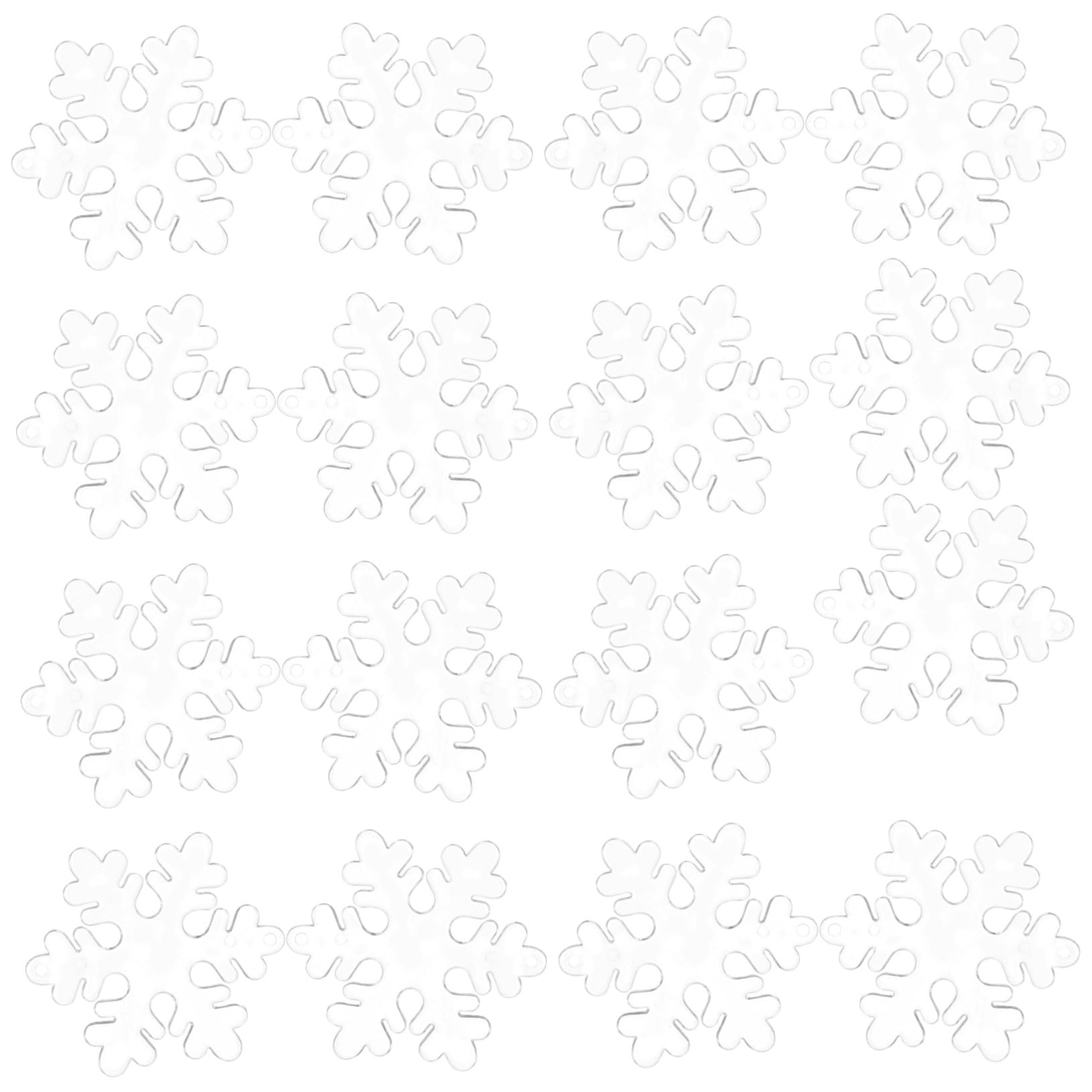TOPBATHY 300 Uds De Nieve Transparente Decoración del Árbol De Navidad Decoraciones Colgantes De Invierno Adorno De Árbol De Navidad Colgante De De Nieve De Navidad Adornos De