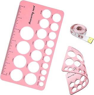 Nipple Ruler for New Mom Gift, Nipple Rulers Flange Sizing Measurement Tool, Silicone & Soft Flange Size Measure for Nipples, Breast Flange Measuring Tool with Inches and MM, Breast Pump Sizing Tool