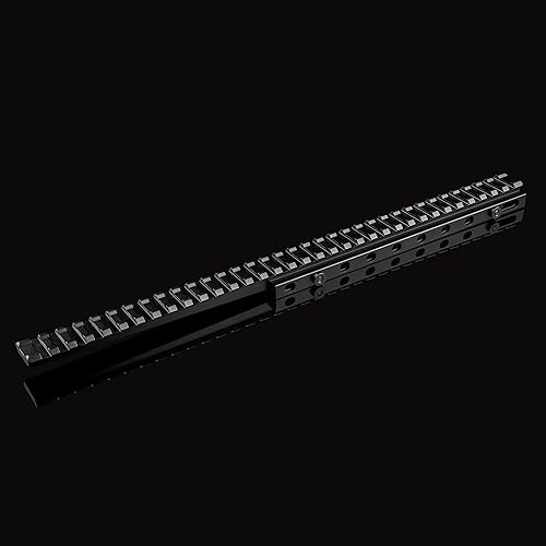 Miniatura 3 de BridgeMount Rail Tactical Picatinny - Elevador voladizo de 0.5 pulgadas, 13.78 pulgadas de largo, 34 ranuras, completo con tuerca de acero y perno