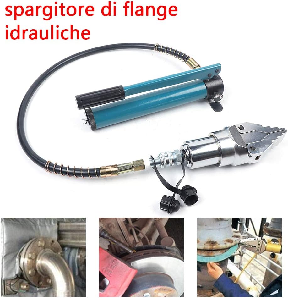 12T Hydraulic Flange Spreader Flange Spreader Separator with Pump, Portable Hydraulic Spreader Manual Flange Splitter for Shipbuilding, Fire Fighting, Industrial Equipment