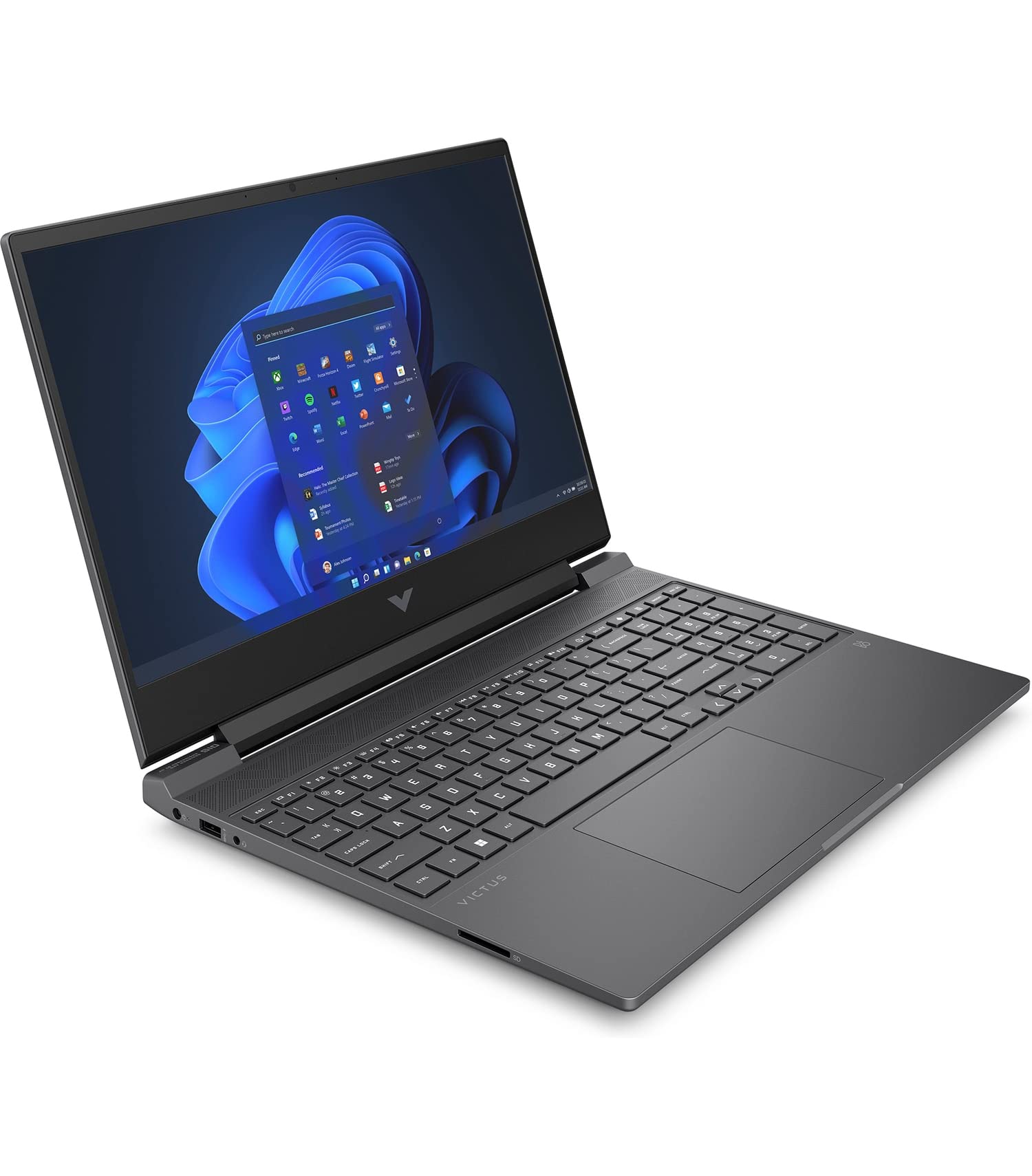 HP Victus laptop gamingowy, wyświetlacz 15,6" FHD 144 Hz, Intel Core i5-13500H, 16 GB DDR4 RAM, 512 GB SSD, NVIDIA GeForce RTX 4050, Windows 11 Home, klawiatura QWERTZ, czarny