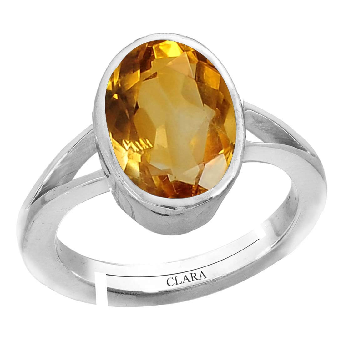clara Citrine Sunehla 8.3cts or 9.25ratti Silver Adjustable Ring for Men-picture-22