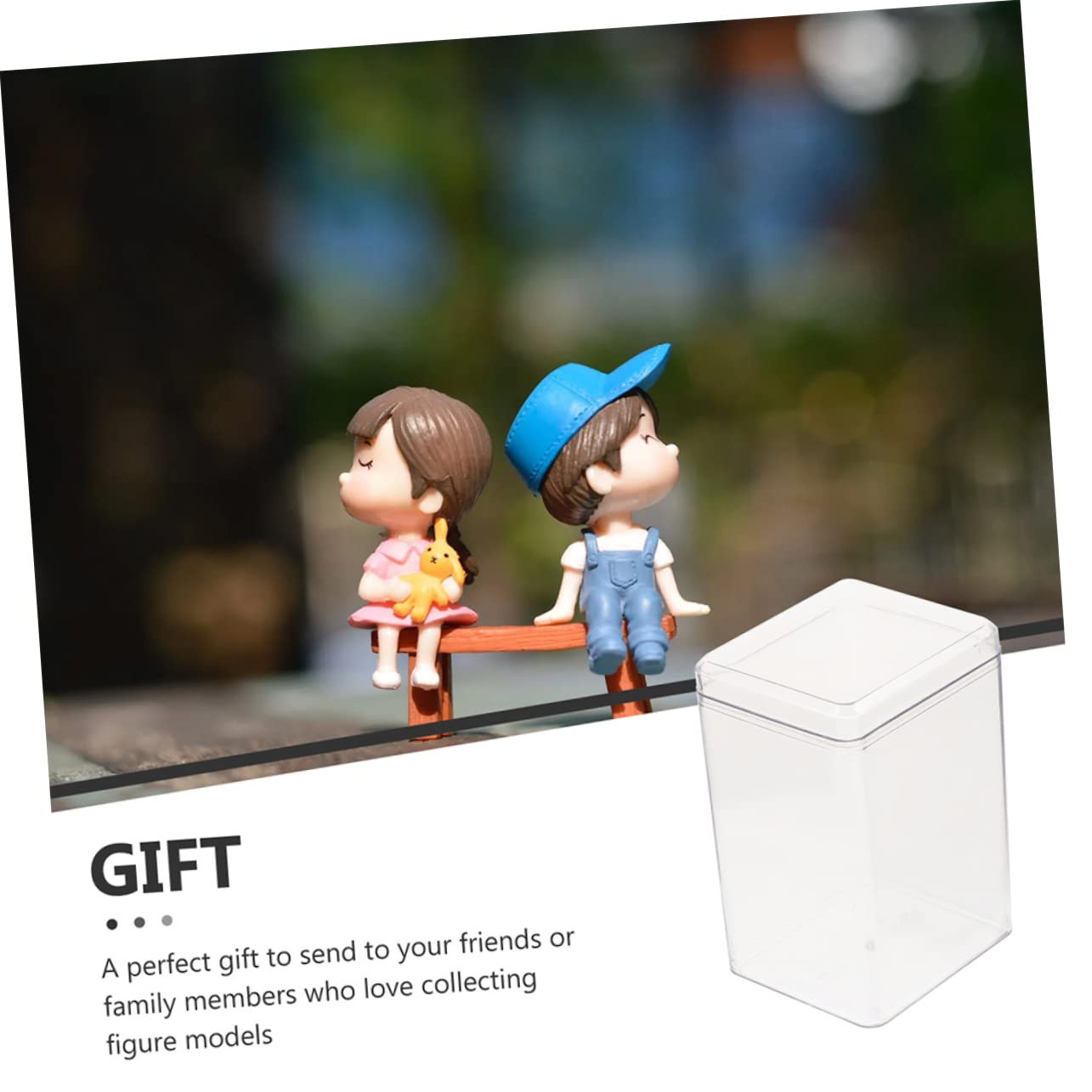 Amazon.co.jp: WHAMVOX 6個透明 ディスプレイケース プラスチック製 