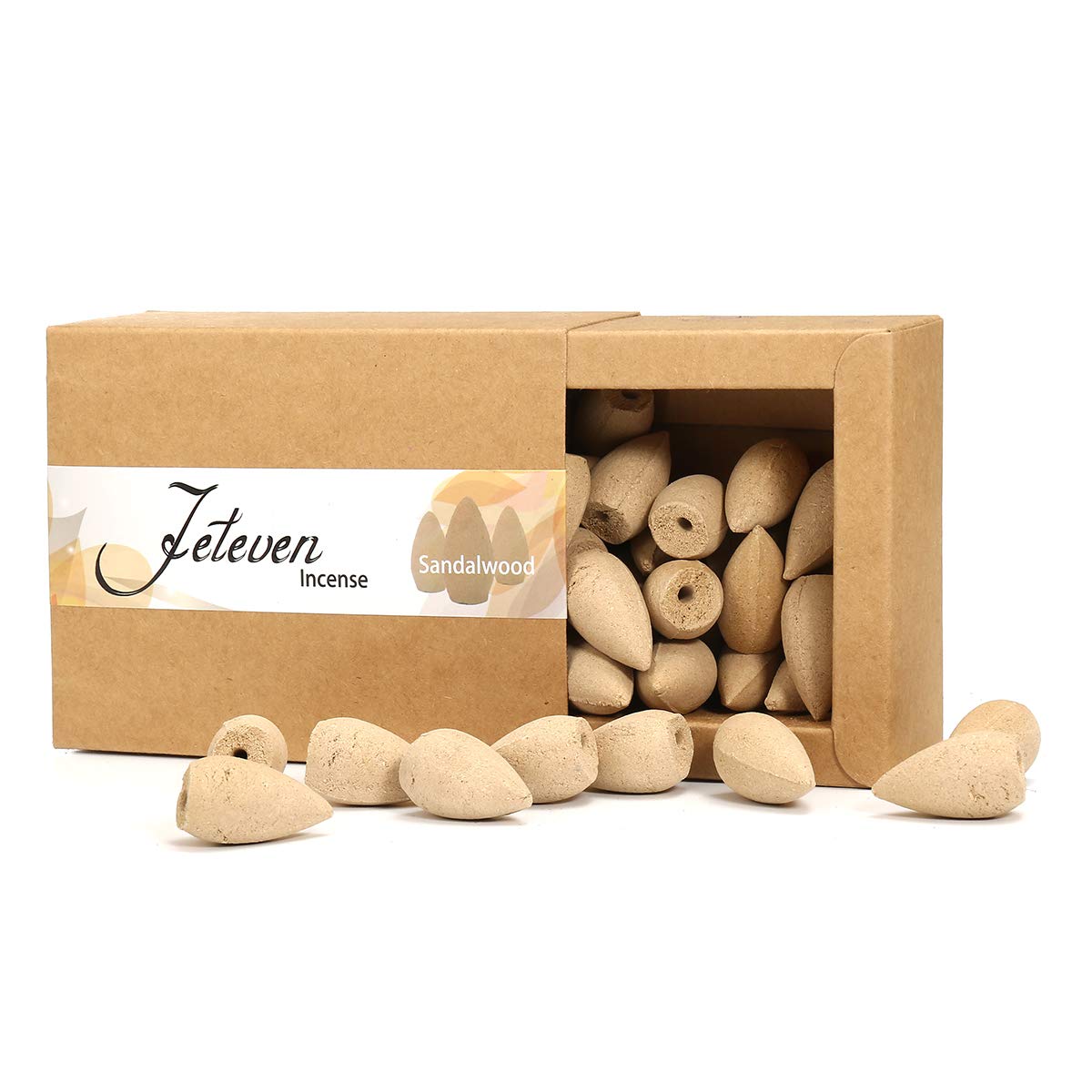 120Pcs 3 Box Backflow Weihrauchkegel Sandelholz Lavendel Rose Gemischte Natürliche Räucherstäbchen Küche Weihrauch Duftende Kegel Dekorationen