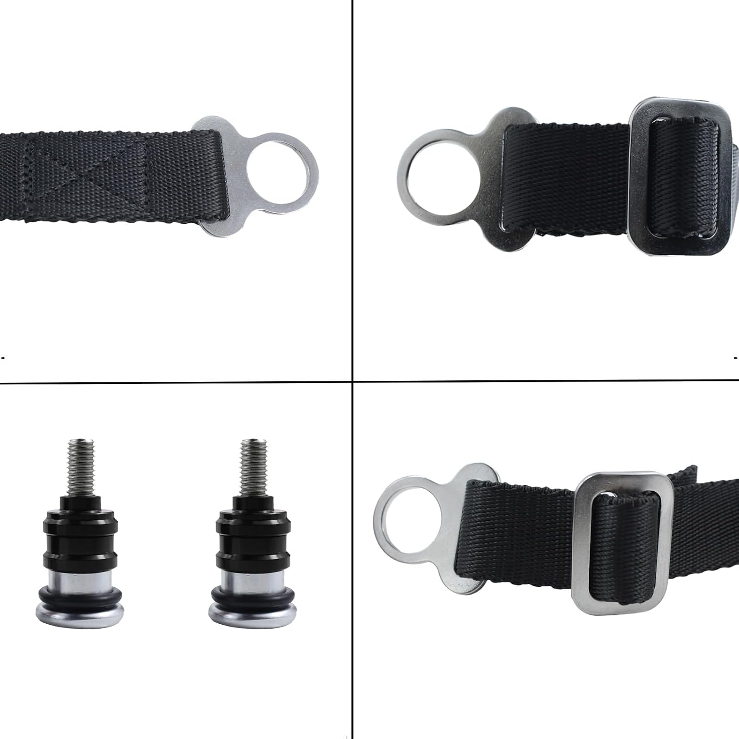 Motrcycle Pulling Lift Straps Belt Rescue Belt for CRF WRF YZF RMZ KXF CRF250R CRF450R CRF450X RMZ250 RMZ450 KX250F KX450F Dirt Pit Motocross Enduro MX Bike (Black)