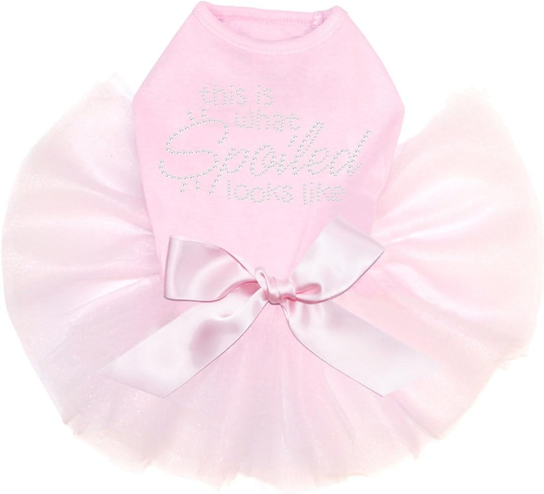 This is What Spoiled Looks Like - Dog Tutu Dress, 4XL Pink