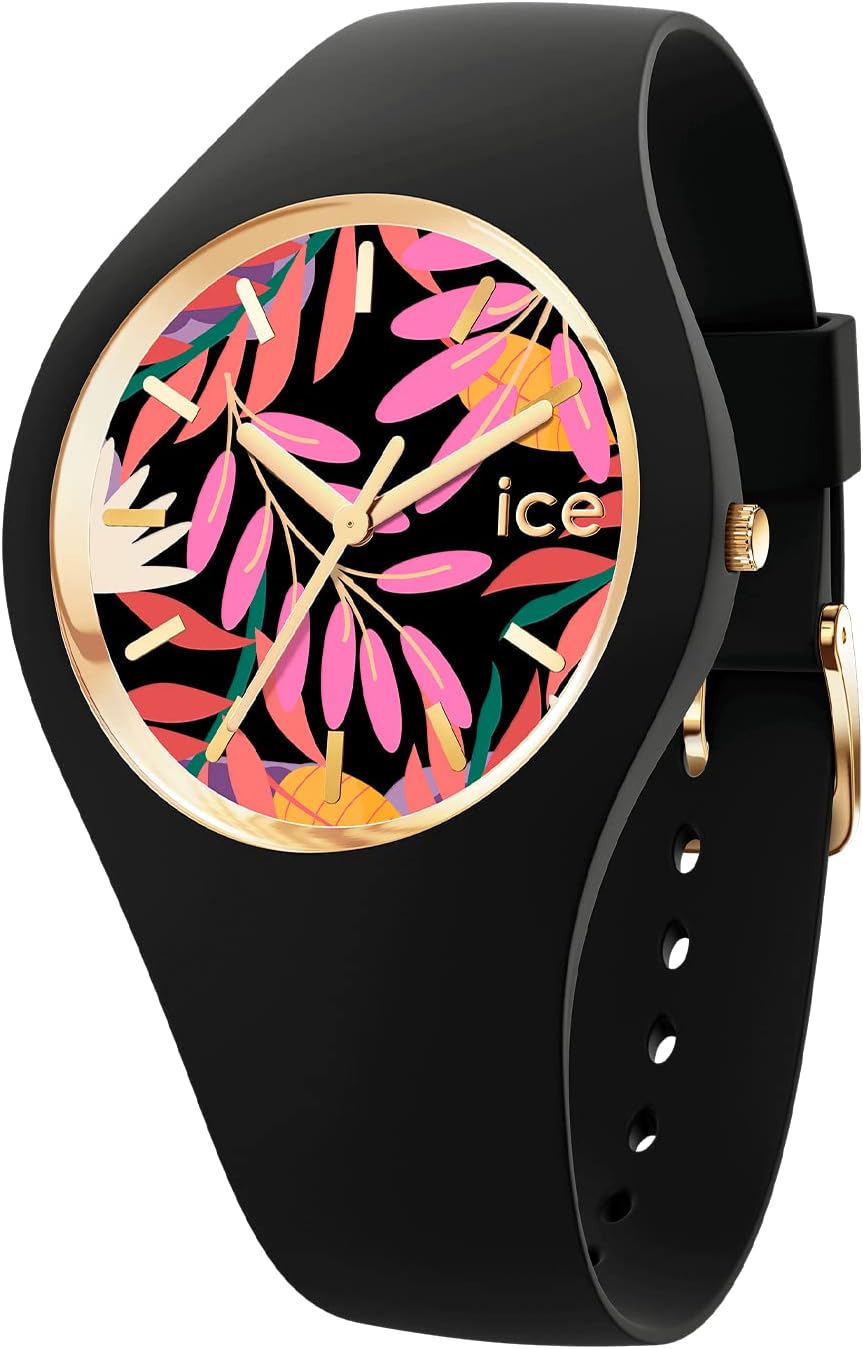 Montre Ice-Watch ICE Glitter Bleu - Bracelet Silicone | Étanche 10ATM | Cadran Pailleté | Pour Femme