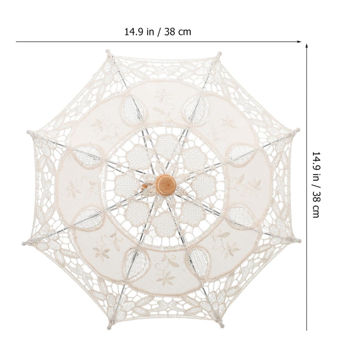CALLARON 3stücke Hochzeits-regenschirm Aus Spitze Mit Stickerei Eleganter Brautschirm Für Fotoshootings Leicht Und Tragbar Romantisches Hochzeitszubehör Für Stilvolle Hochzeiten