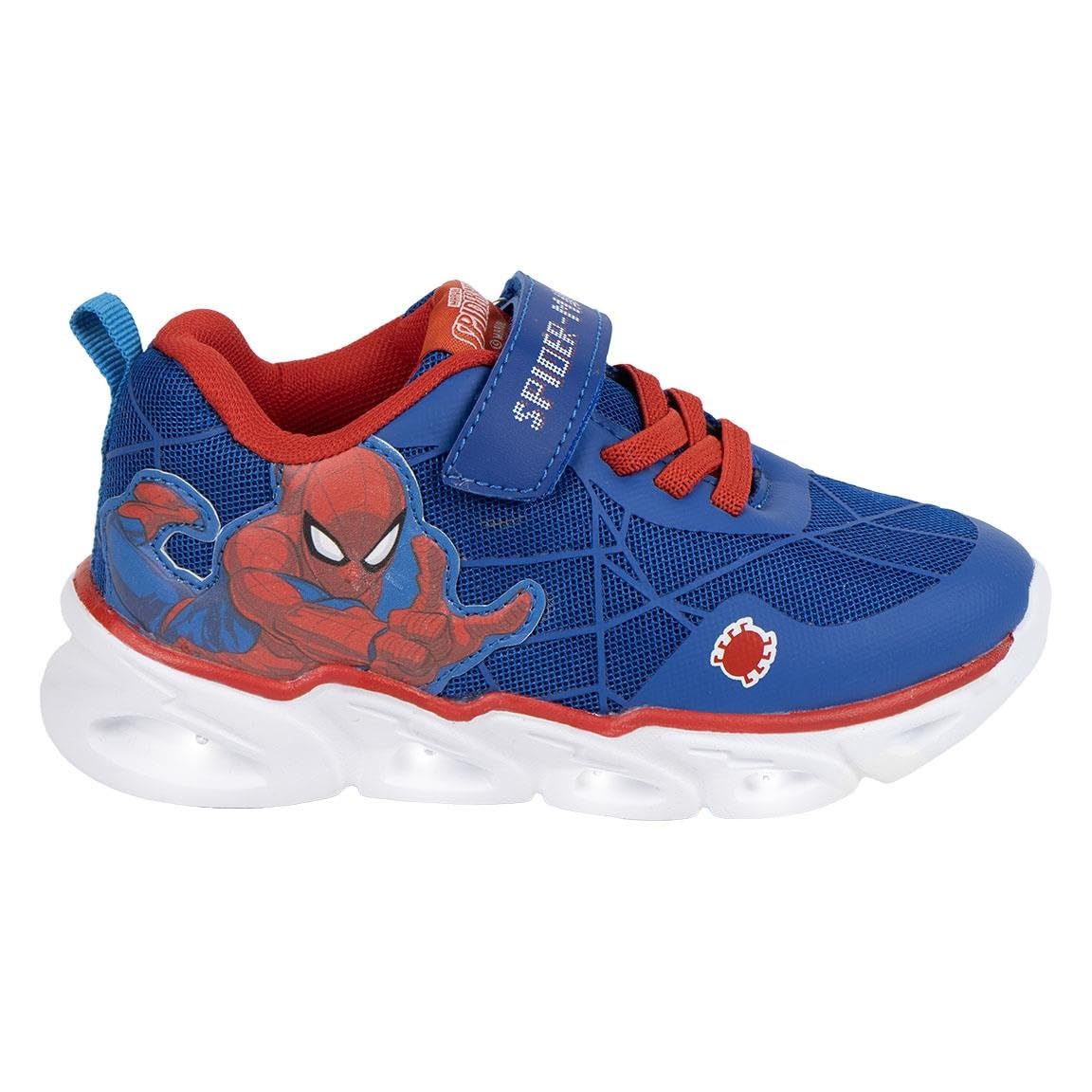 CERDÁ LIFE'S LITTLE MOMENTS Kids LED Light Sole EVA-Sports Lights Spiderman, Dark Blue, 27 EU