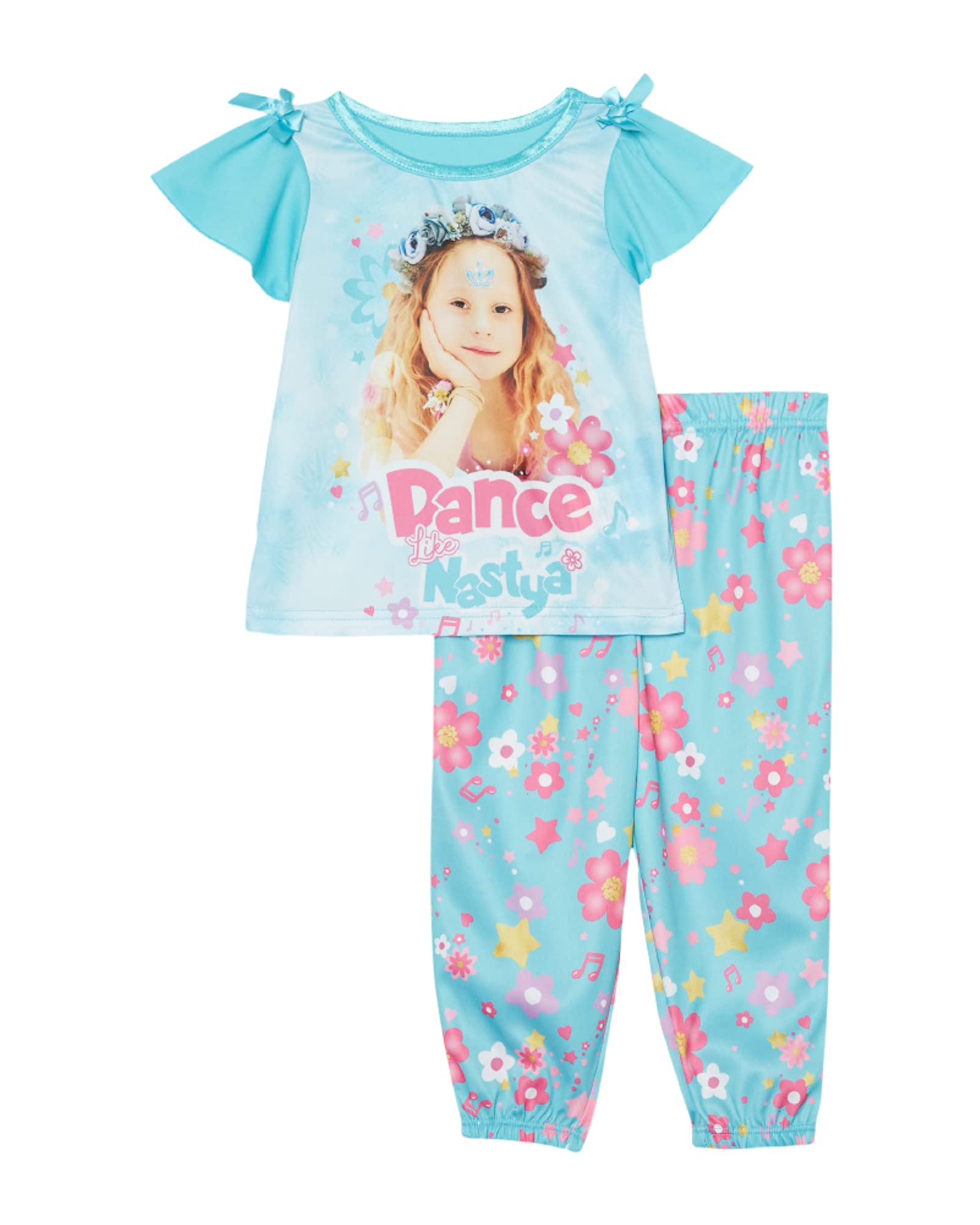 Like Nastya girls 2-piece Loose-fit Pajama Set, Soft & Cute for Kids Pajama Set (pack of 6)