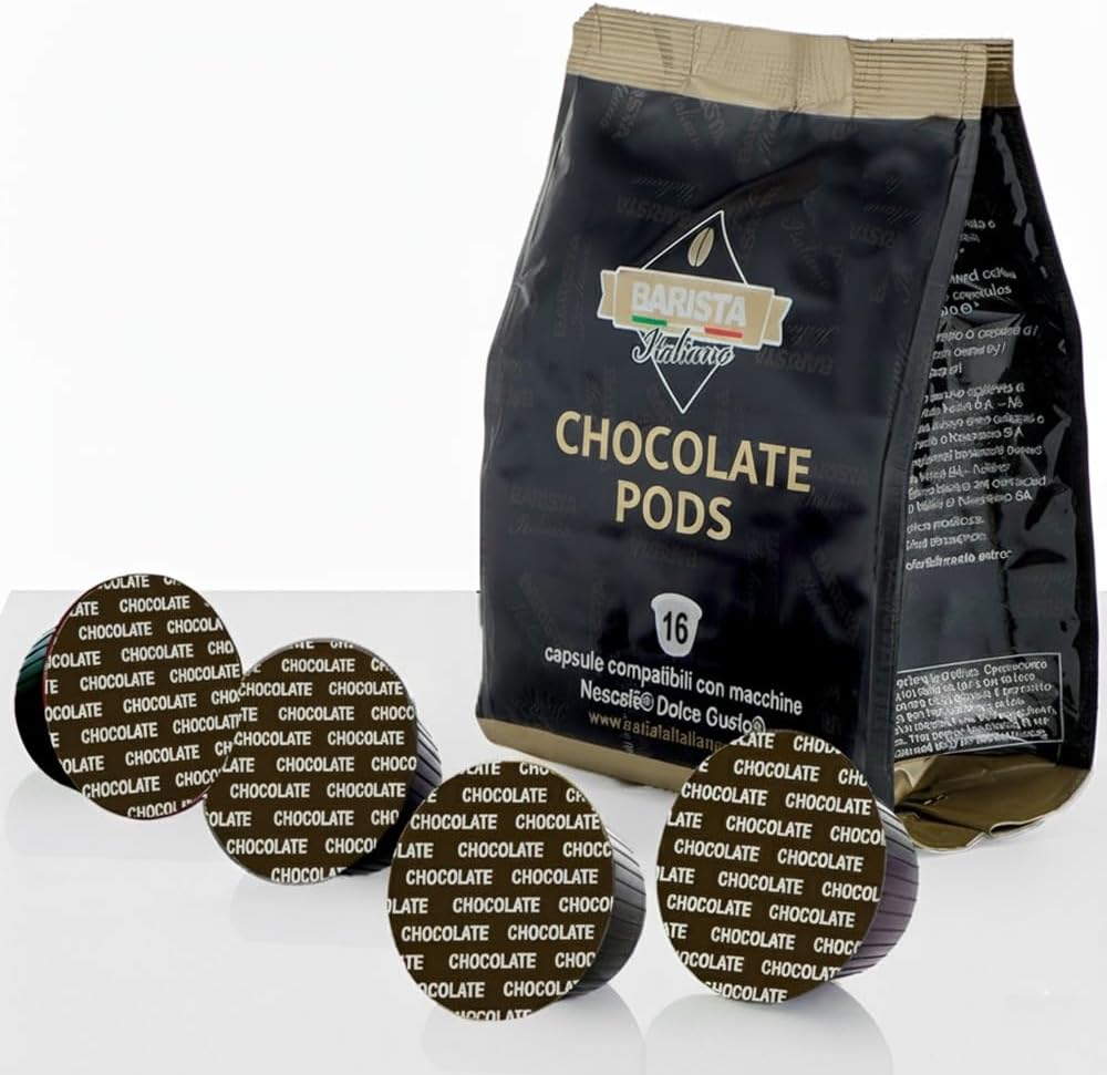 Barista Italiano - 48 Pods Compatible with Dolce Gusto®* machines (CHOCOLATE, 48 Capsules, 48 Servings)