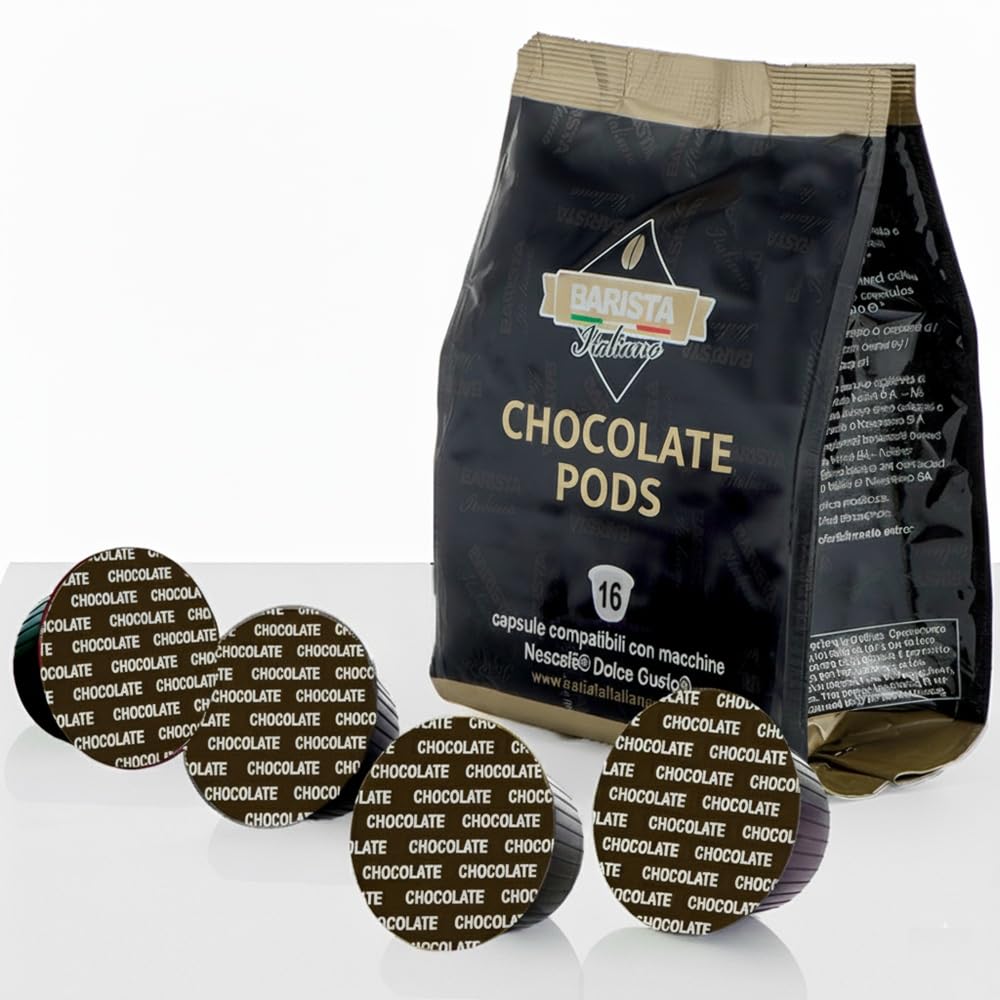48 Pods Compatible with Dolce Gusto®* machines (CHOCOLATE, 48 Capsules, 48 Servings)