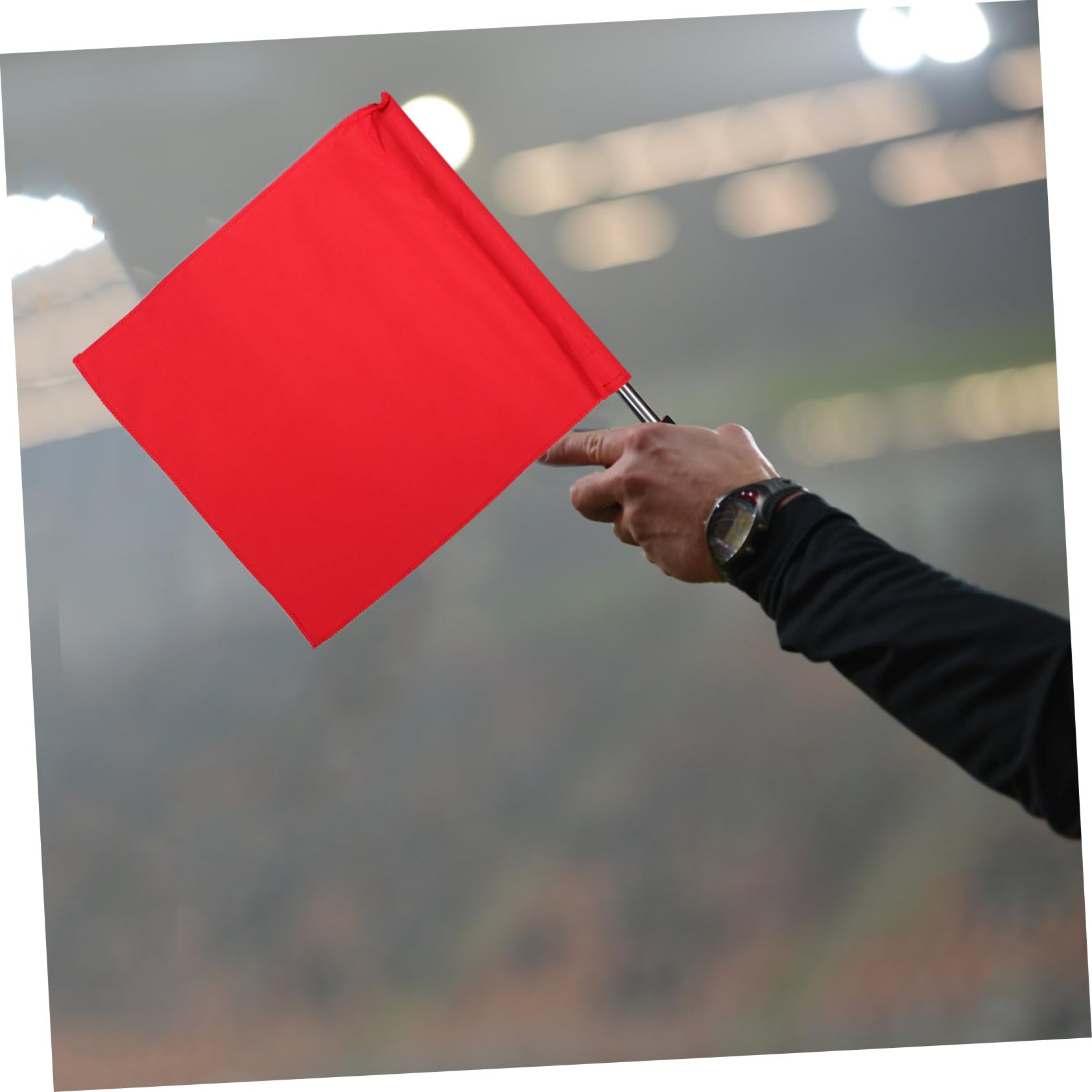 BESPORTBLE 8 Piezas Bandera de árbitros multifuncionales bandera amarilla de árbitro de juego de fútbol algodón