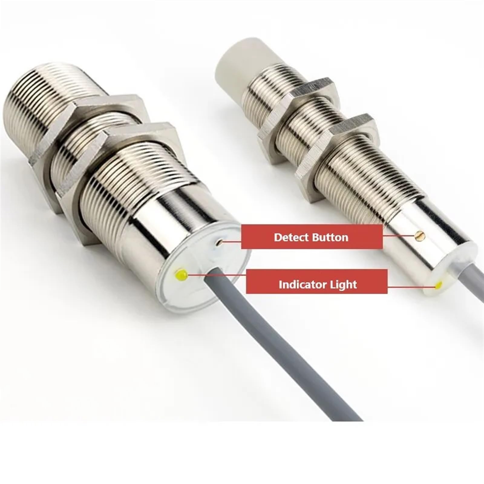 1 STÜCKE M8 M12 M16 M18 M30 Kapazitiver Sensor Näherungsschalter Metall Nicht Metallkörper Erkennen Sensor PNP NPN NO NC 1 mm 2 mm 3 mm 4 mm Waterpro(M30,FLAT HEAD_NPN NO_20MM)