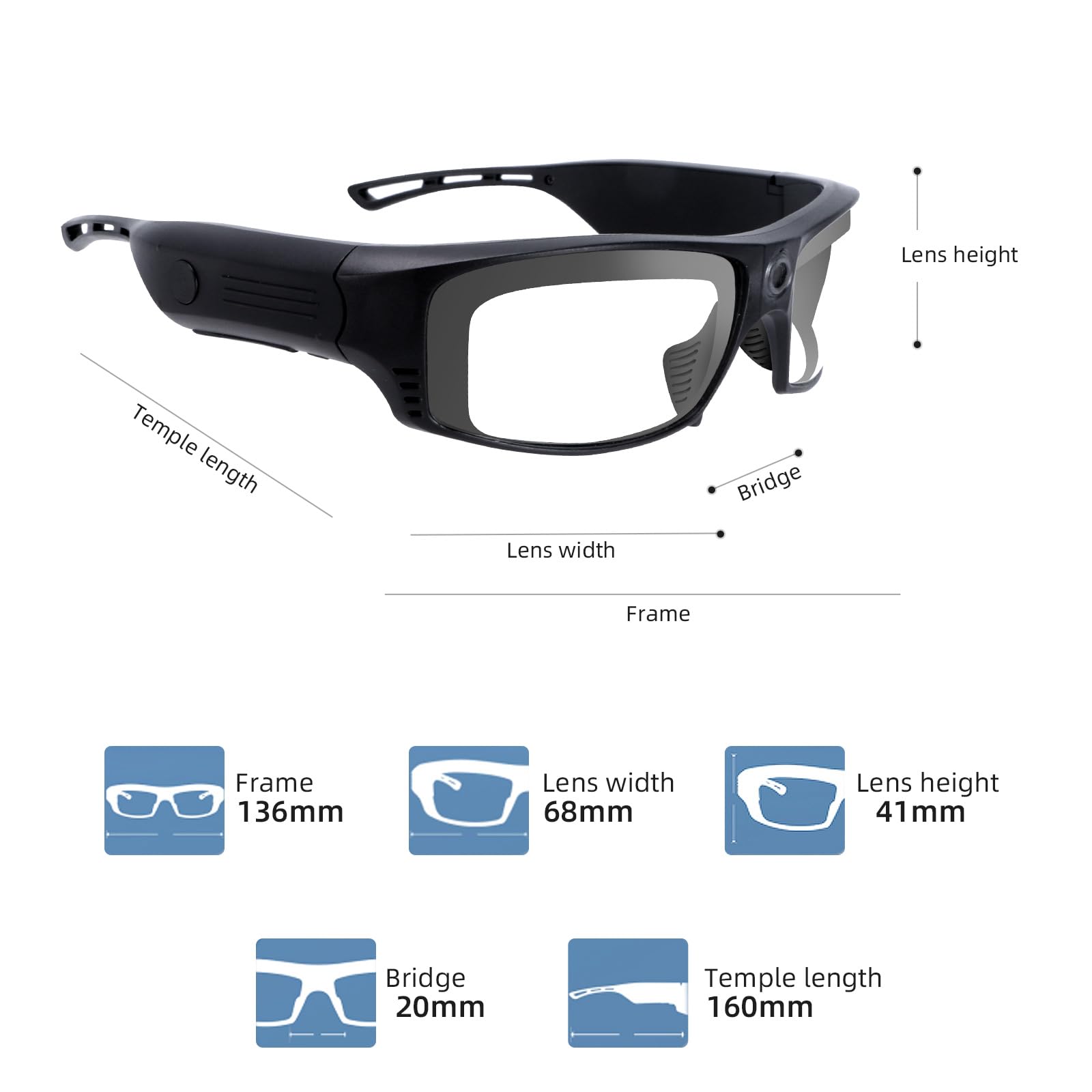 Gafas de seguridad para hombres y mujeres con luces LED recargables, extra largas 13 horas de trabajo, antiniebla, antiarañazos, gafas de protección TR90, montura duradera