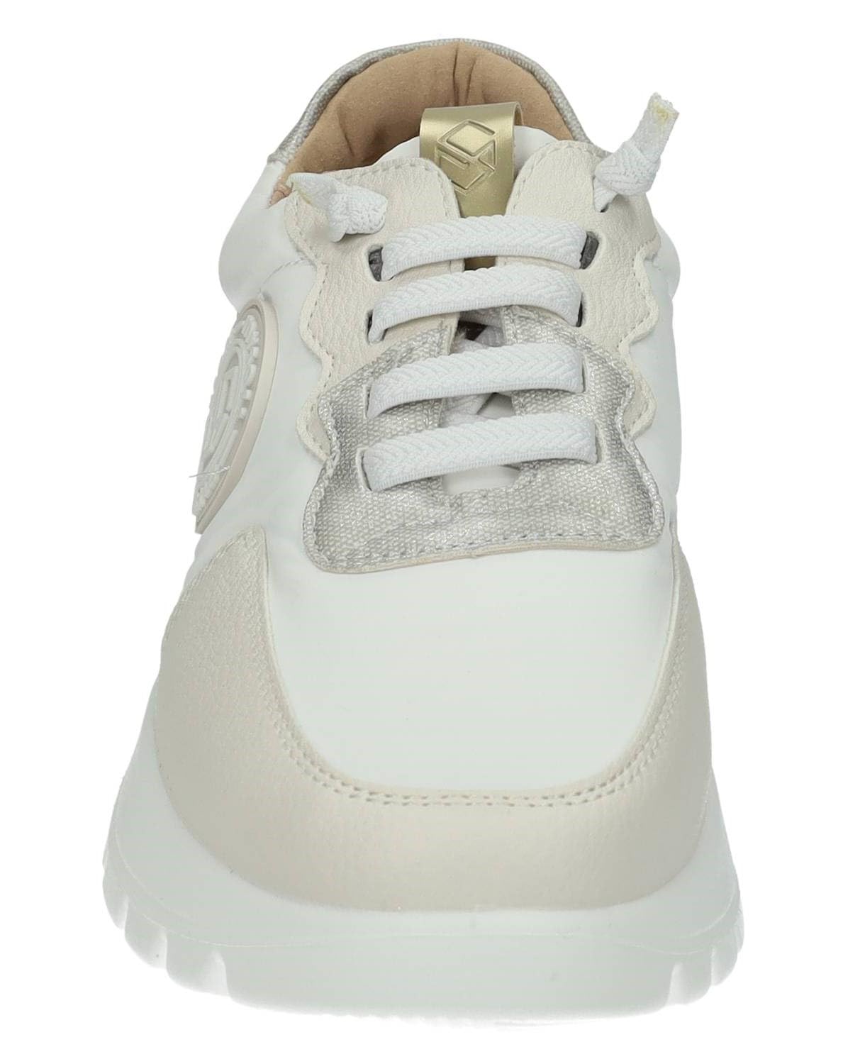 mysoft 25M267 Zapatillas Deportivas Mujer Blancas con Cordones elásticos Mujer Deportivos