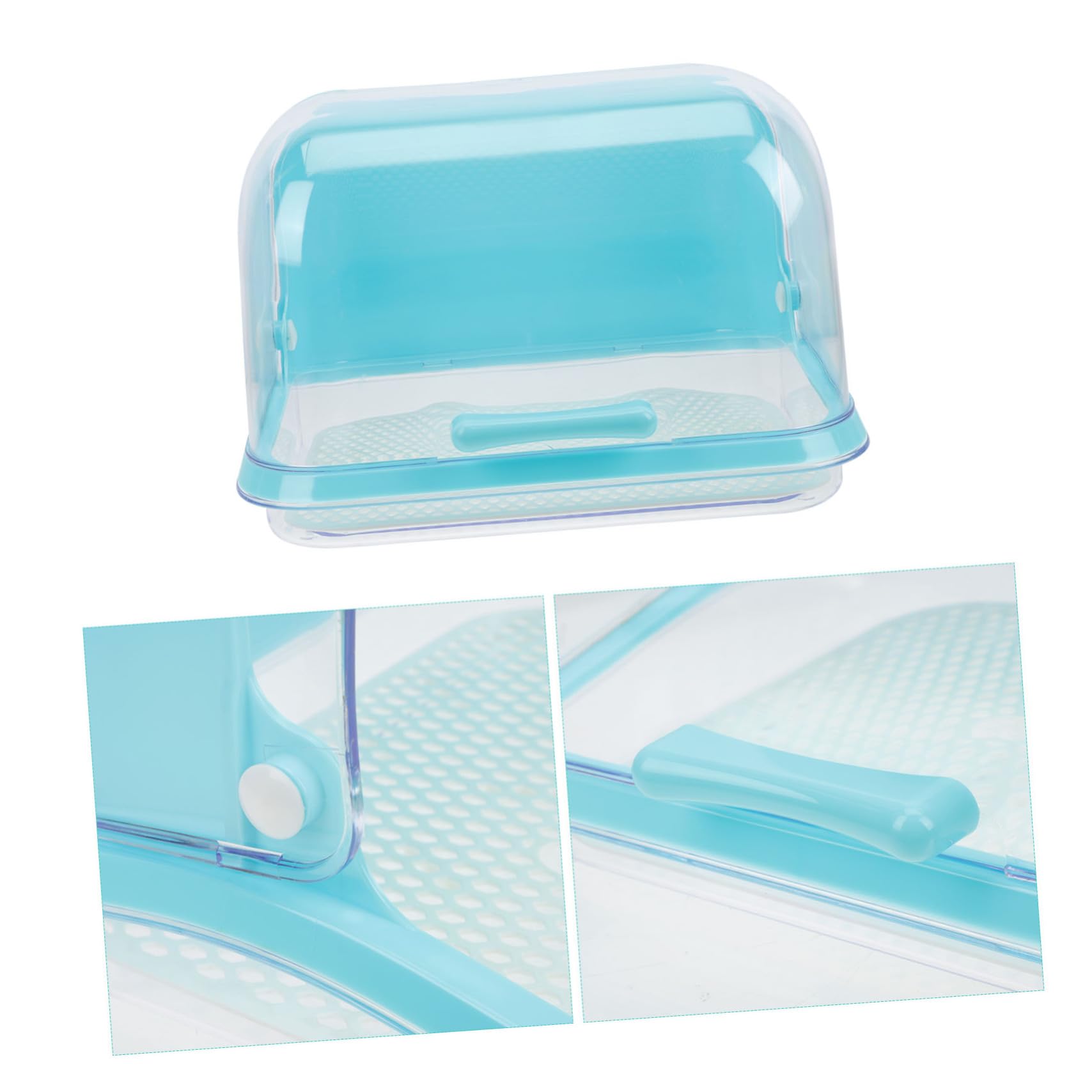 Aufbewahrungsbox für Babygeschirr aus Pp in Blau für Küche | Trockenbox, für Becher und Schnuller, Kinderzimmer Organizer als Geschenk zur Babyparty
