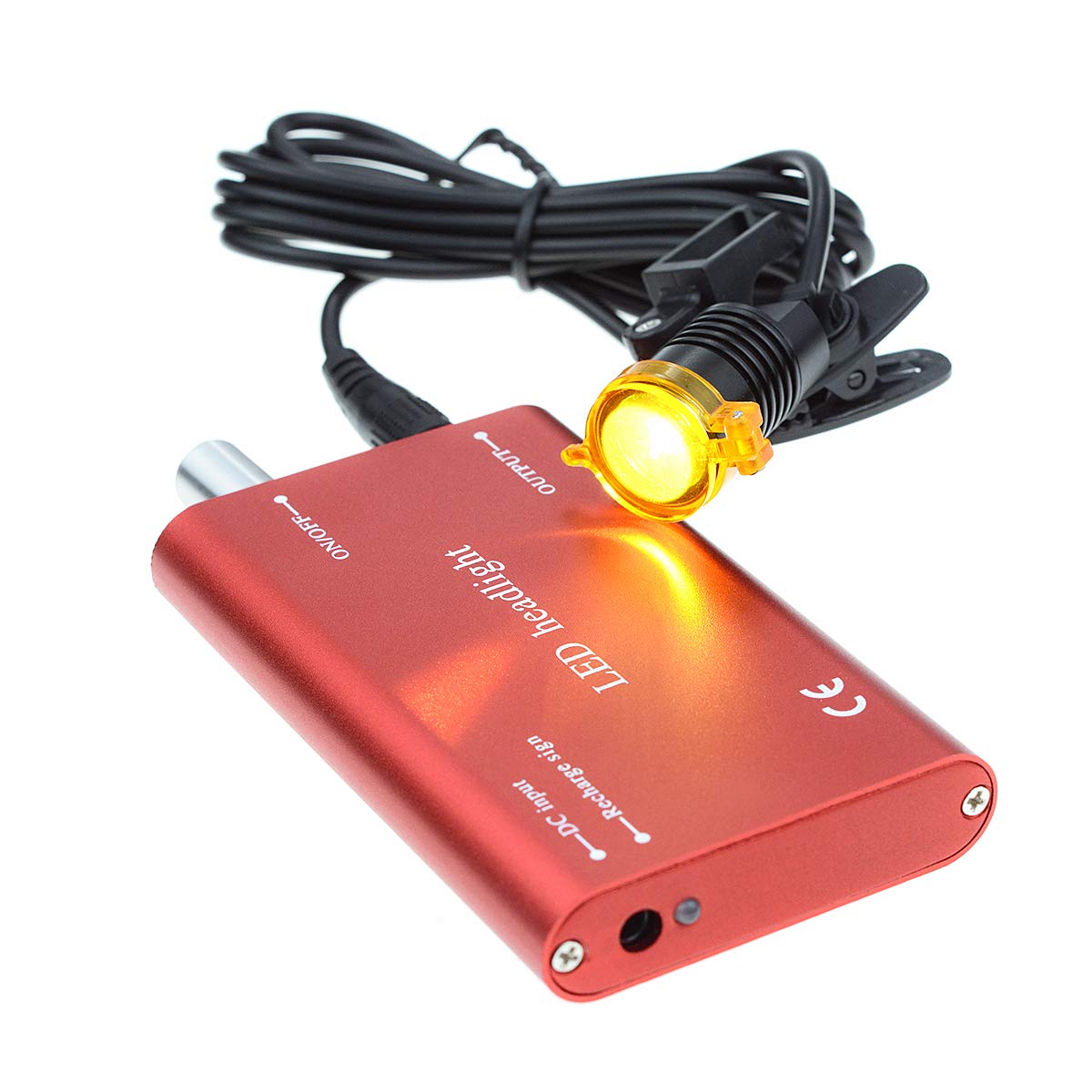 BONEW 3W Head Lamp With Filter for All Loupes Bag (Red)