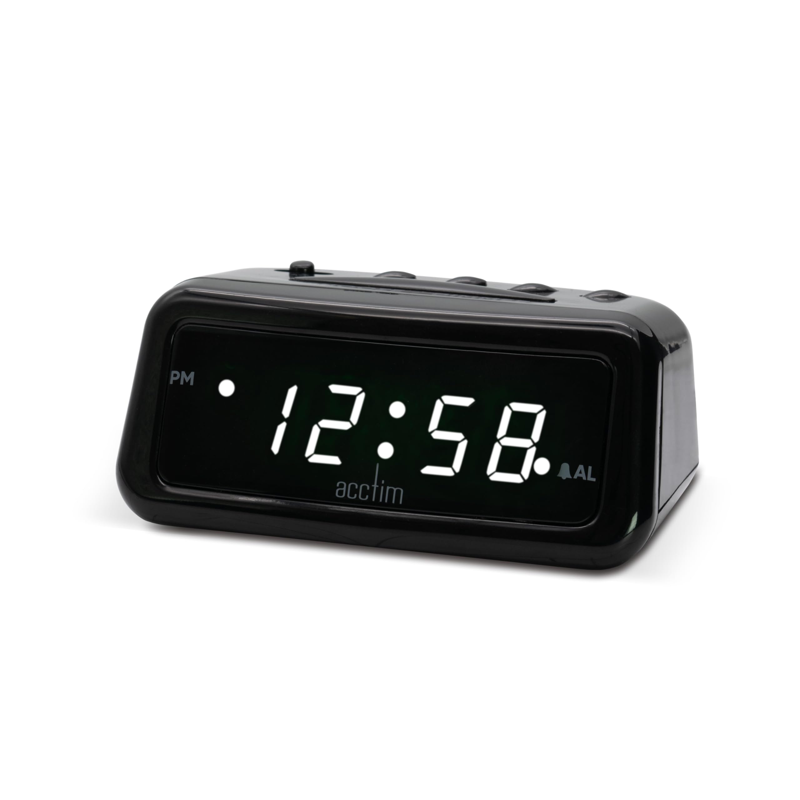 Acctim Cory Black & White Digital Alarm Clock from B&Q