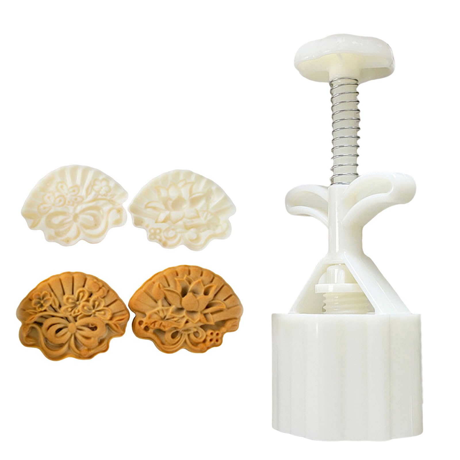 Kalttoy MidAutumn Festival Desserts Maker Baking Tool Traditional Pattern Desserts Molds Hand Press Mold Plungers Pastries Tool Maker