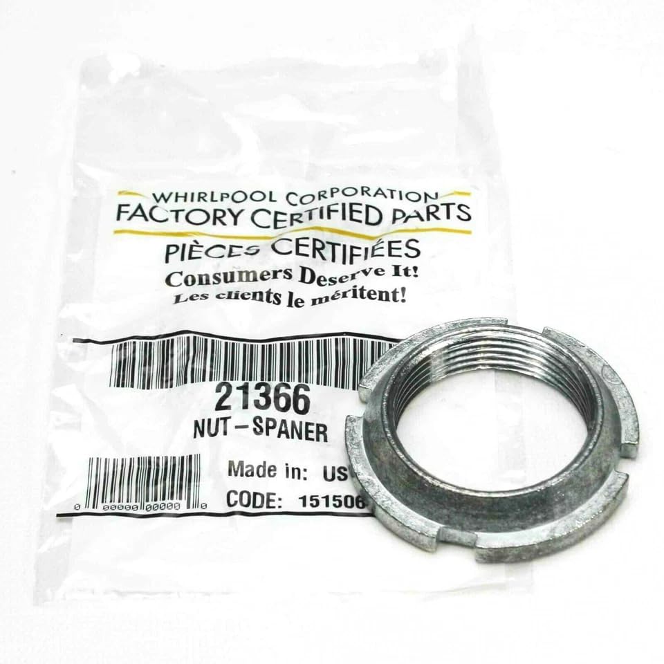 WP21366 Washer Spanner Nut 21366 PS11738884 AP6005824 AP6005824 Replacement for Whirlpool OEM