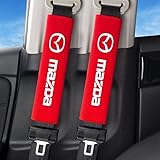 ERHOXI Car Seat Belt Covers for Mazda MX-5 2005-2015 – Soft Shoulder Pads for Seatbelt Harness, Comfortable and Removable Seat Belt Protectors,Red