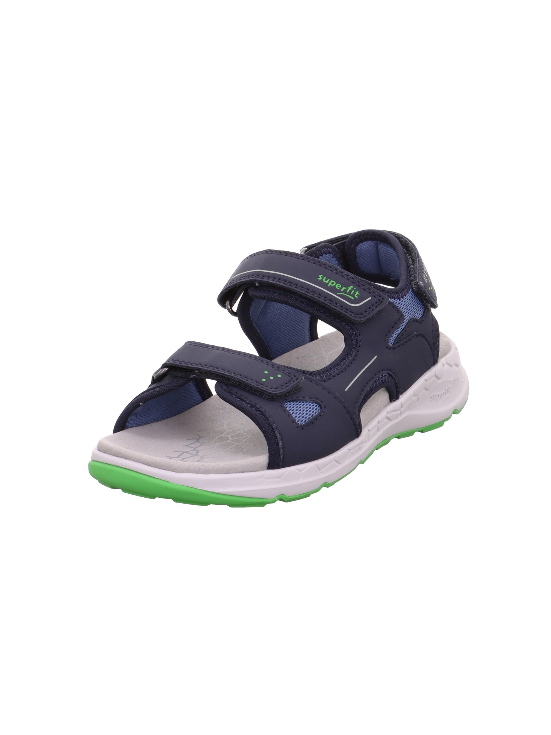 Superfit Criss Cross Sandal, Blue/Green 8000, 10 UK Child