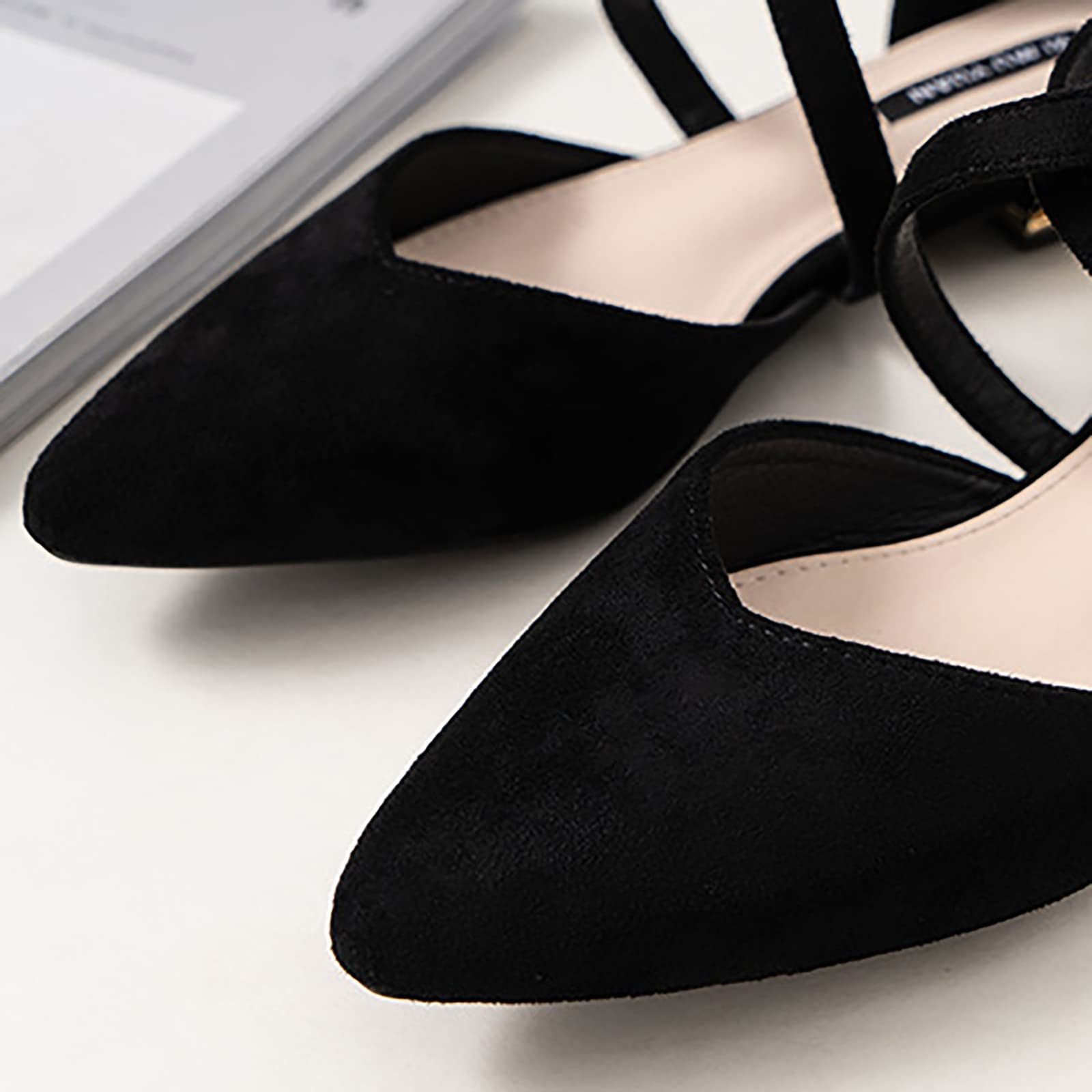 Generisch Bailarinas Mujer Elegantes Puntiagudas, Zapatos Planos con Cerrados Elegantes Zapatos de Novia Planos, Suaves, Cómodos Zapatos de Noche con Hebilla Ligeros Zapatos Festivos Transpirables