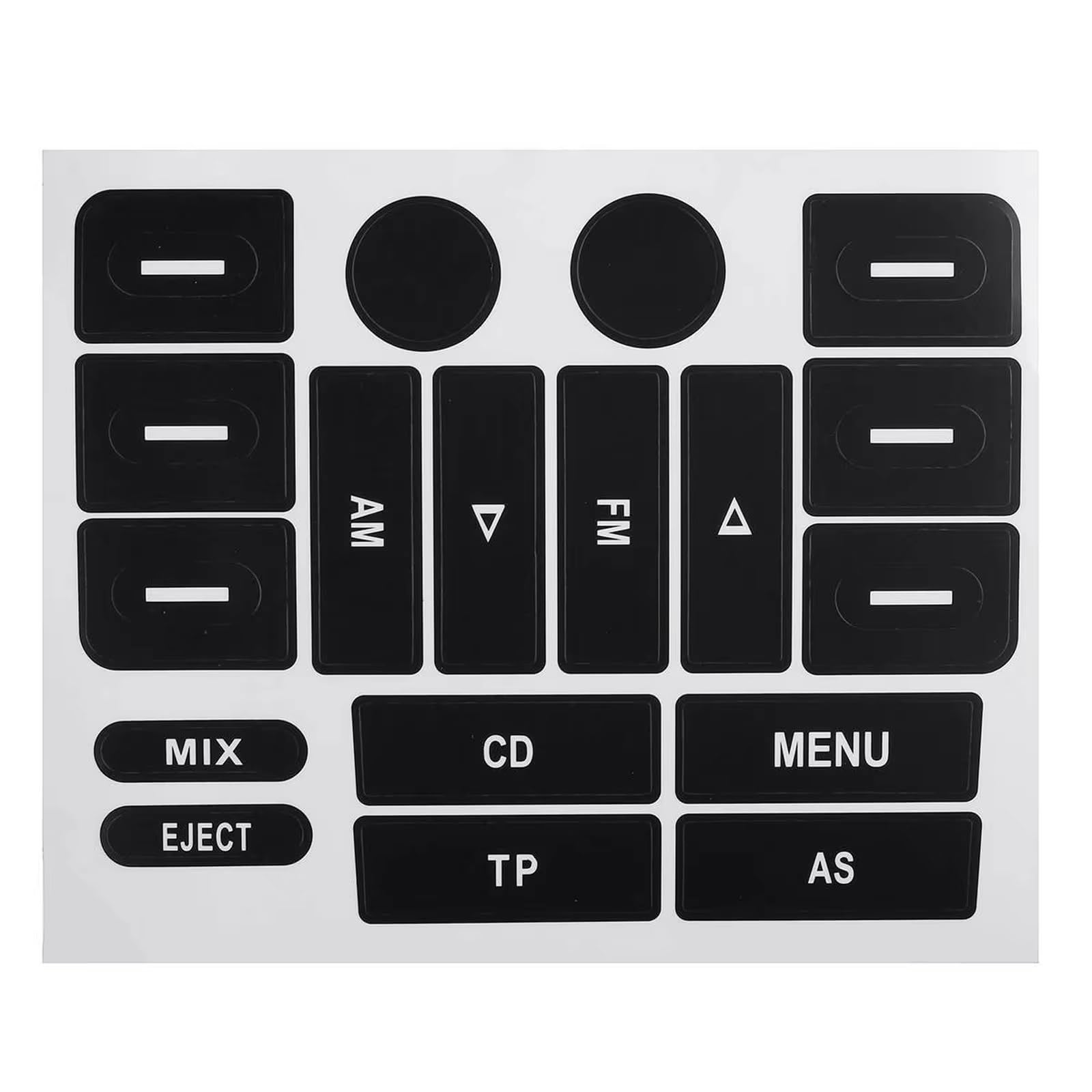 Dash Button Sticker Compatible with Golf for MK5 for Passat Car Inner A/c Panel Button Reair Stickers Accessories for Radio Knobs Repair Sticker