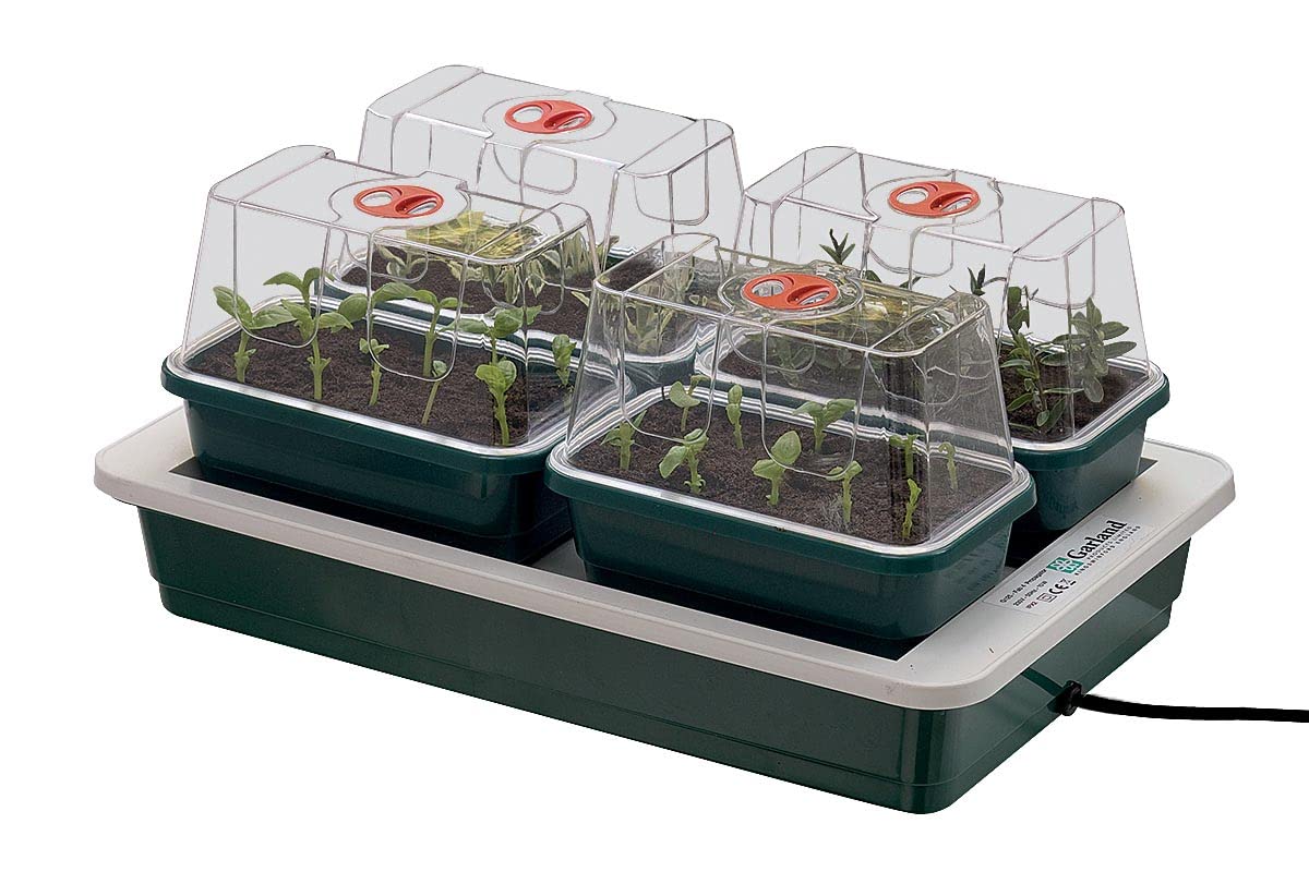 Muddy Hands Fab 4 Electric Heated Windowsill Propagator Plant Seed Tray