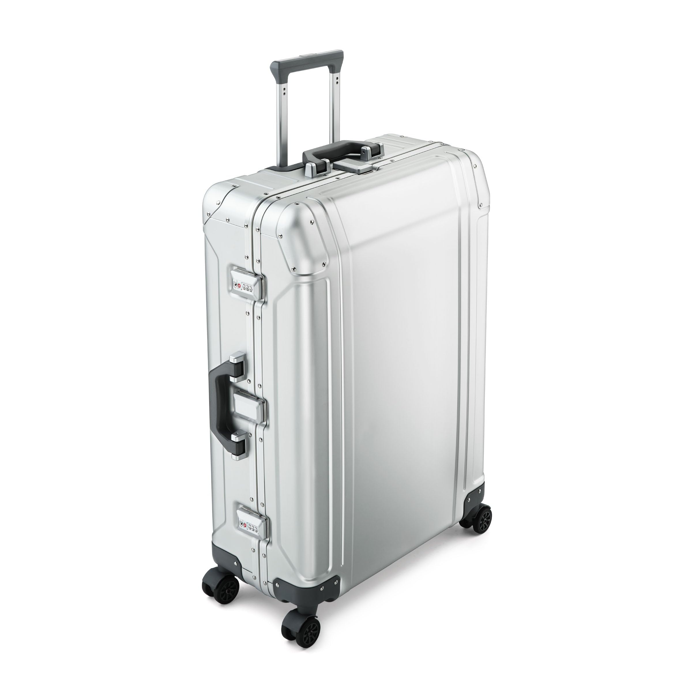 ZERO Halliburton Geo Aluminum | Large Travel Case SILVER