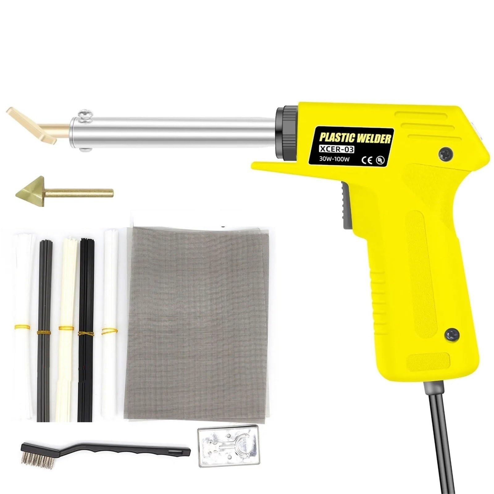 Kit per saldatura plastica 100W-30W, saldatore per plastica, kit per saldatore per paraurti auto, cruscotto Saldatrice per plastica