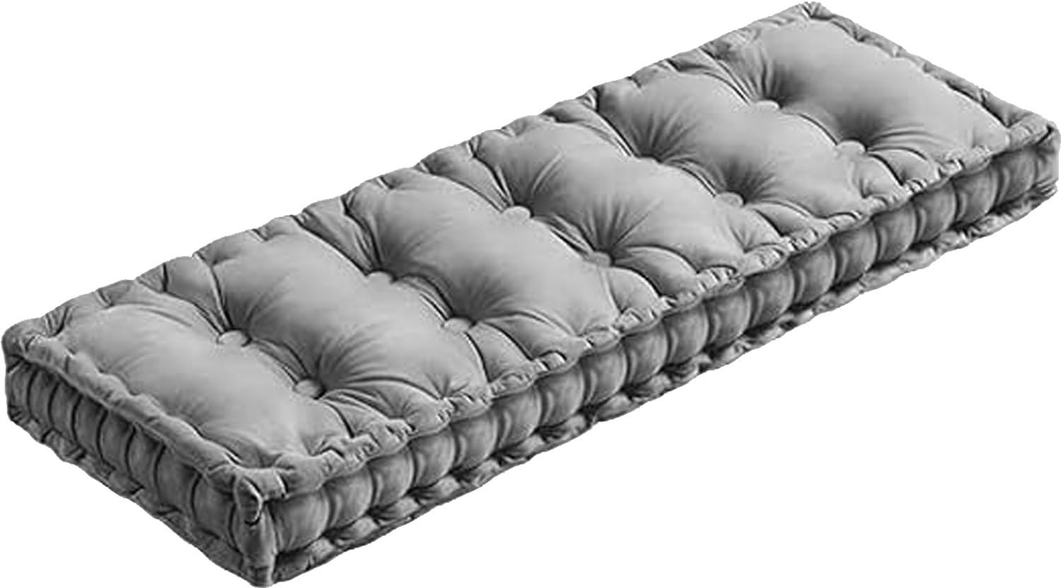 Cuscino Per Panchina Da Esterno E Interno 160x40x5 Cm Grigio – Morbido Sedile Per 2/3 Posti Con Fondo Antiscivolo