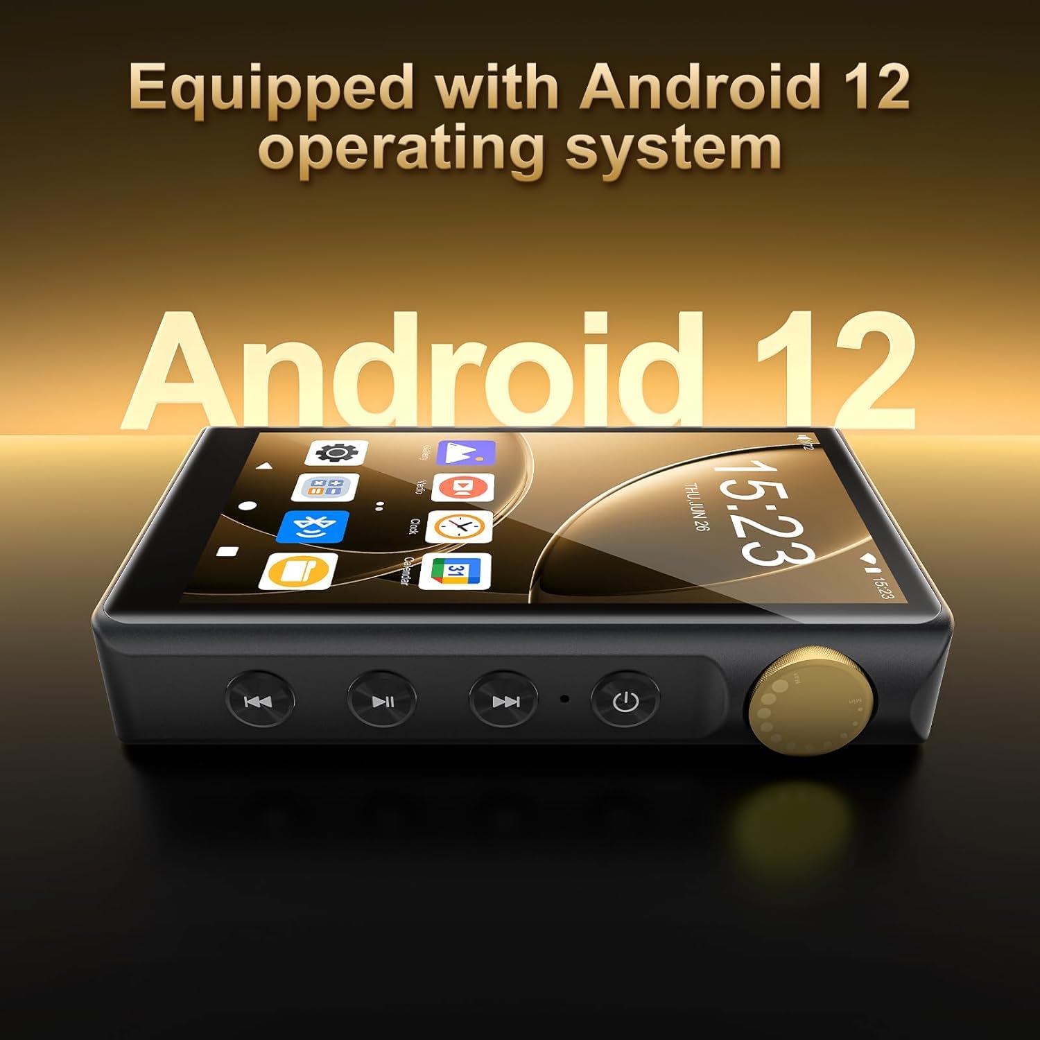 96GB HiFi MP3 Player with Bluetooth and WiFi, ZAQE Android 12 Hi-Res Music Player, Lossless DSD DAC Flac, High Resolution Music Player with 64 GB Memory Card, Supports up to 512GB