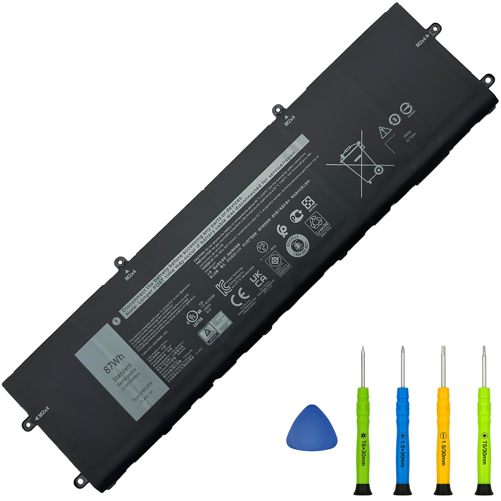 DWVRR laptop Battery Replacement for Dell Inspiron 16 7620 2-in-1 Alienware x15 R1 R2 Alienware x17 R1 R2 Series P111F P111F001 P111F003 P48E P48E001 P48E002 P119F P119F001 0017GN 0NR6MH NR6MH 817GN