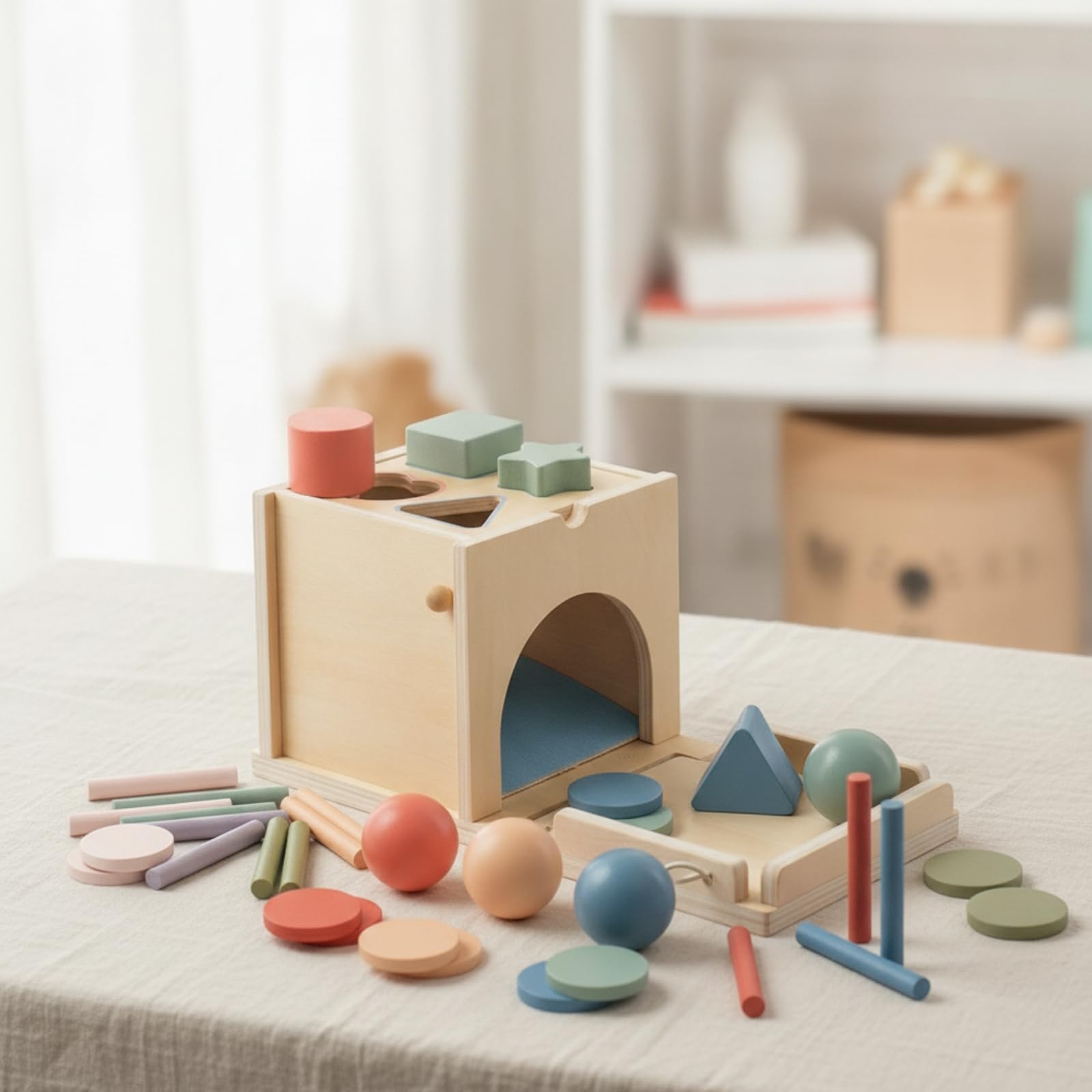 Aktivitätsbox mit Wechselplatten fördert Feinmotorik Aktivitätsspielzeug aus ohne sortierer aus für, Zimmer