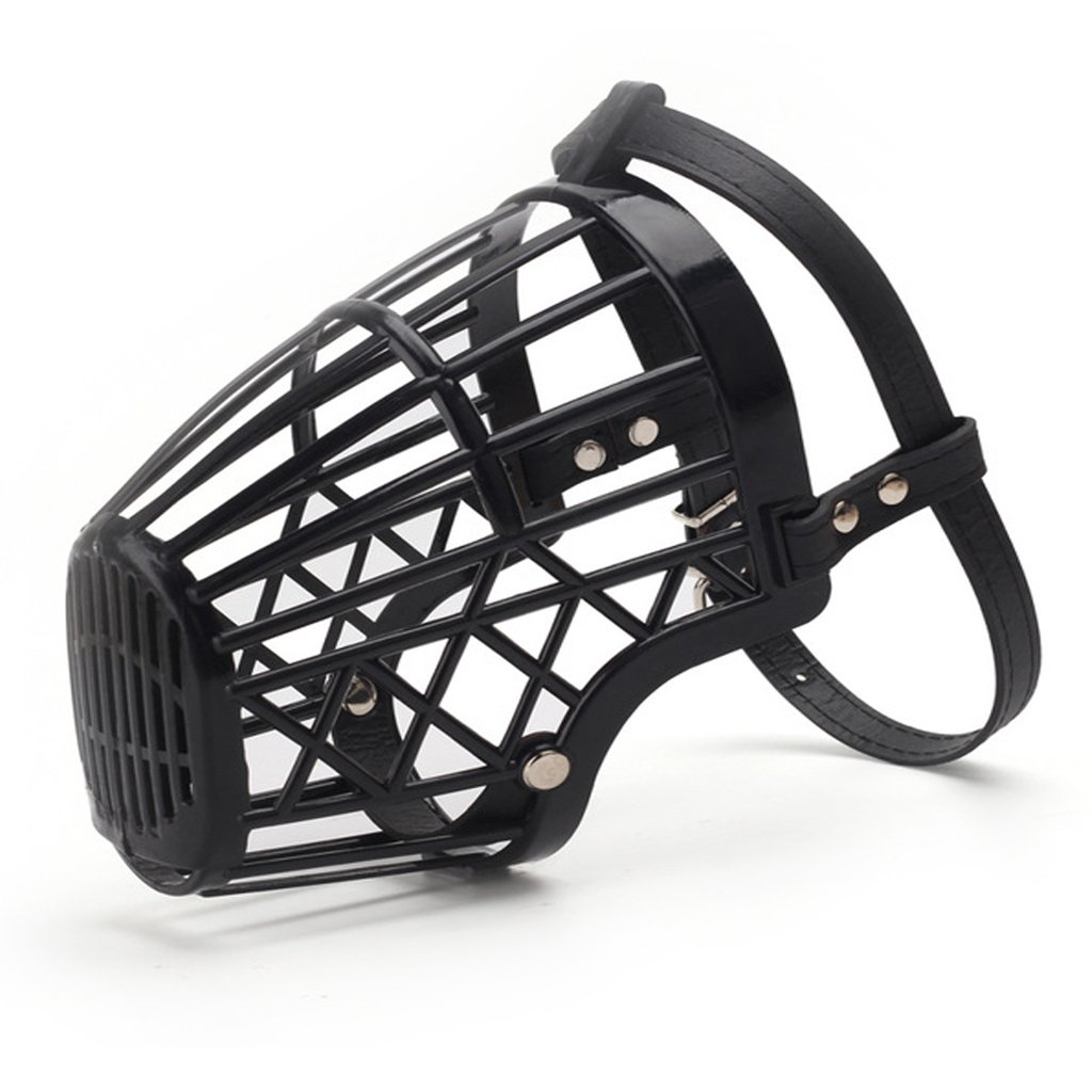 Western Era Adjustable Muzzle, Mouth Cover for Dog/Puppy (Black) (Large) 1