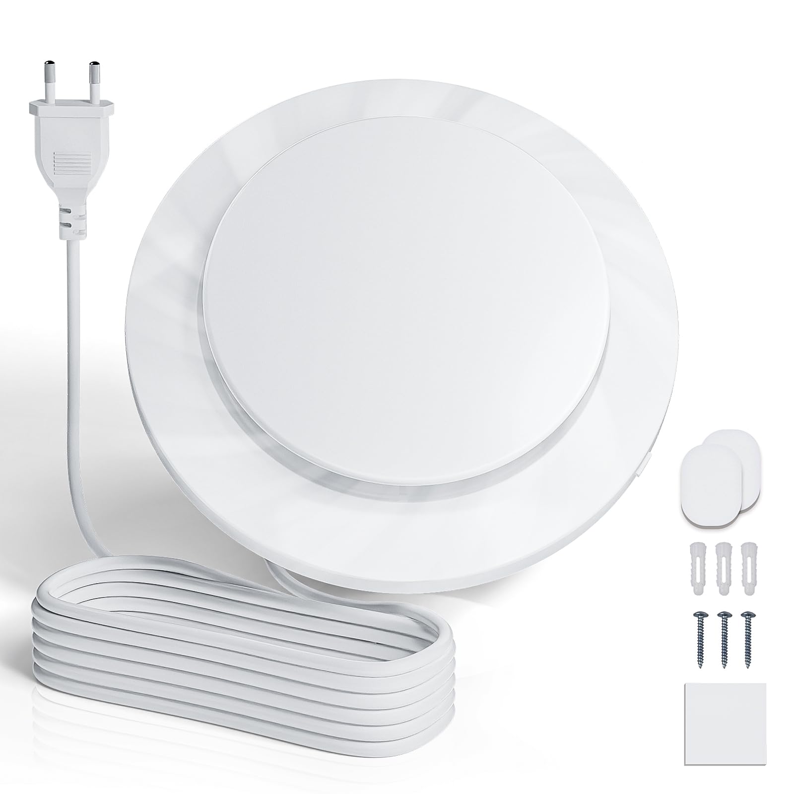 Ventilador De Baño De 100 mm, Potente Ventilador De Pared De Ventilación De 130 m³/h, Ventilador De Baño Silencioso De 12 Vatios, Eliminación Rápida De La Humedad, Fácil De Instalar En El Techo, Baño